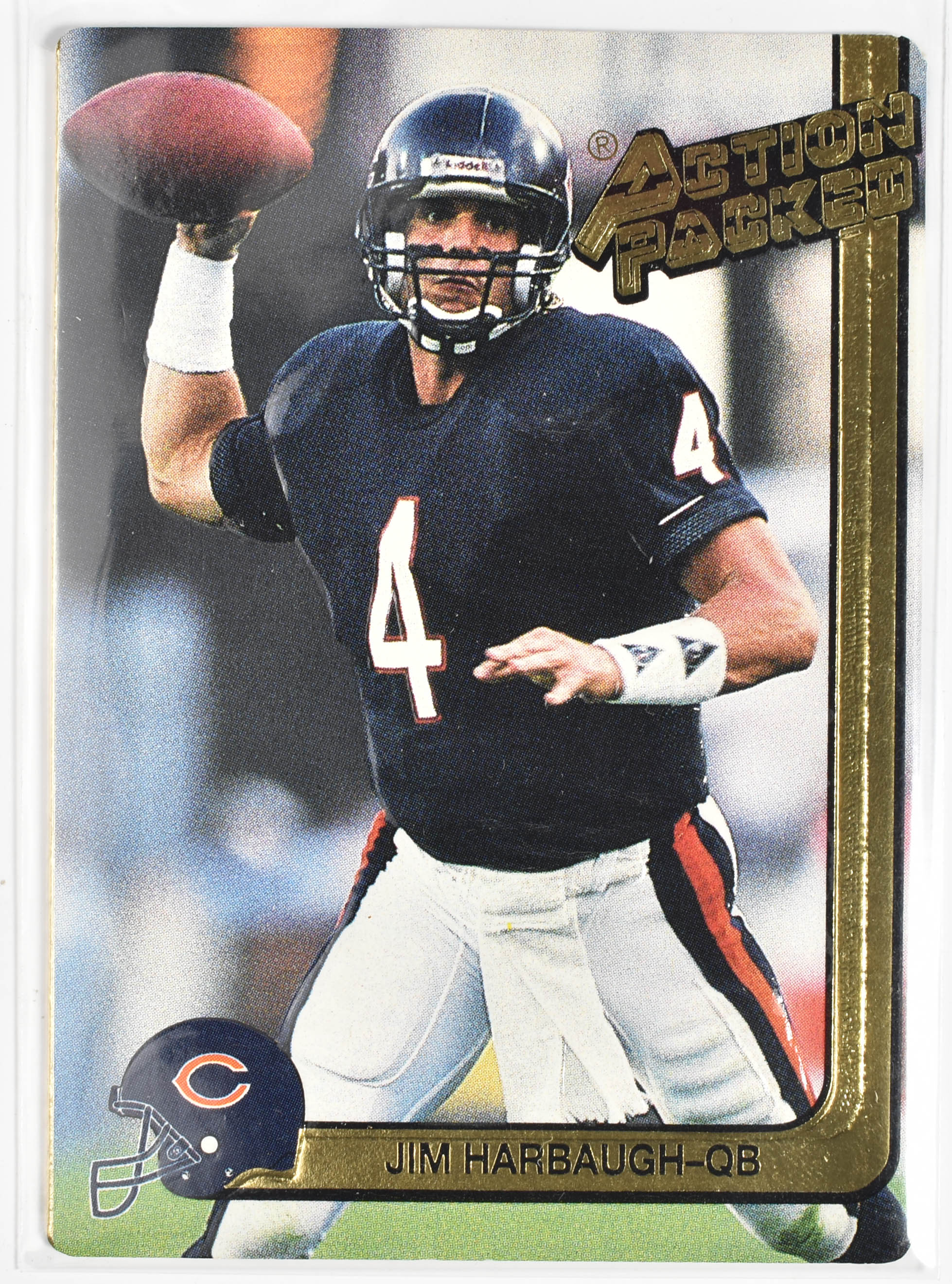 Jim Harbaugh 27 Action Packed 1991 Chicago Bears