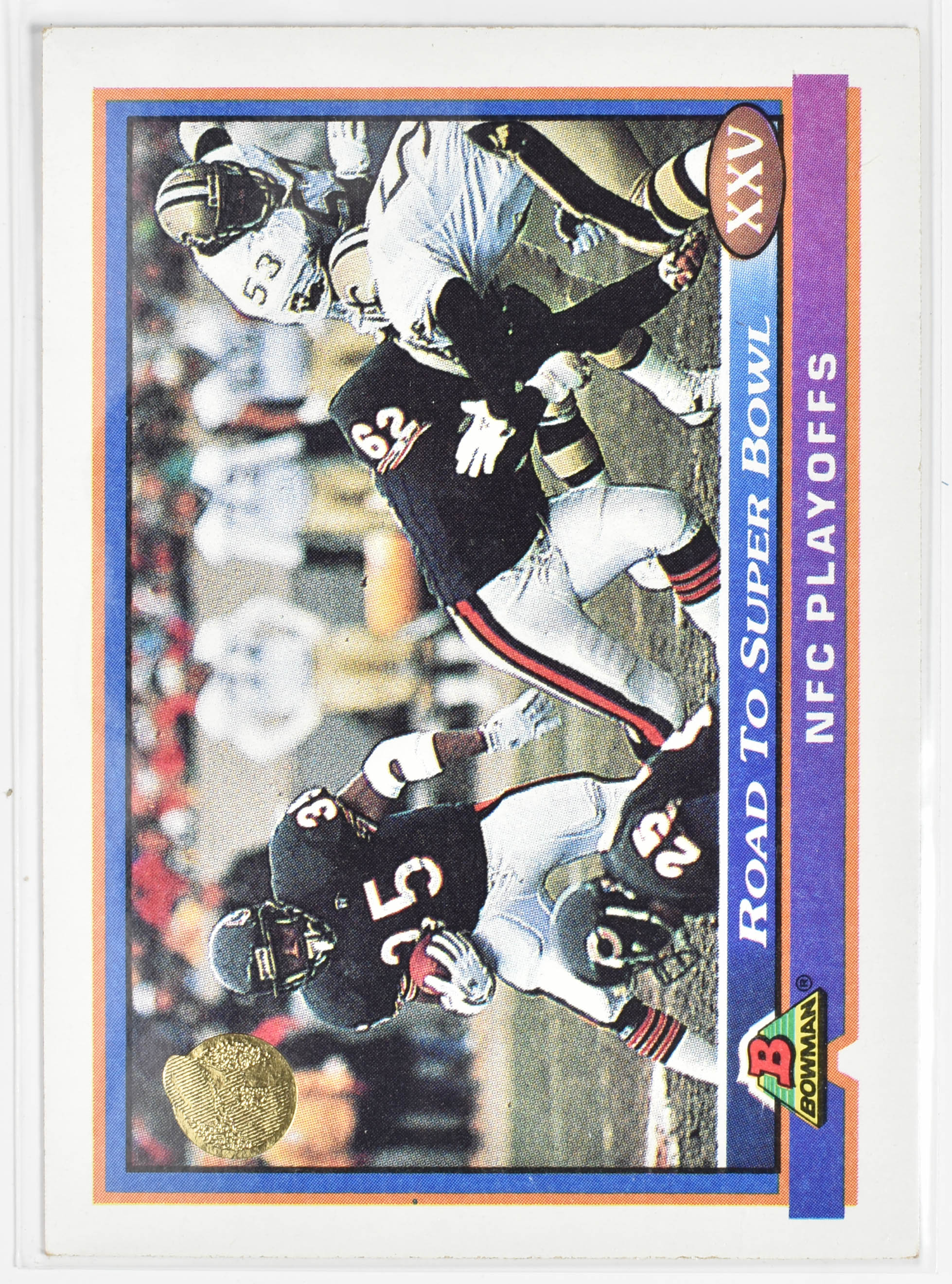 Road To Super Bowl 550 NFC Playoffs Bowman 1991 Chicago Bears