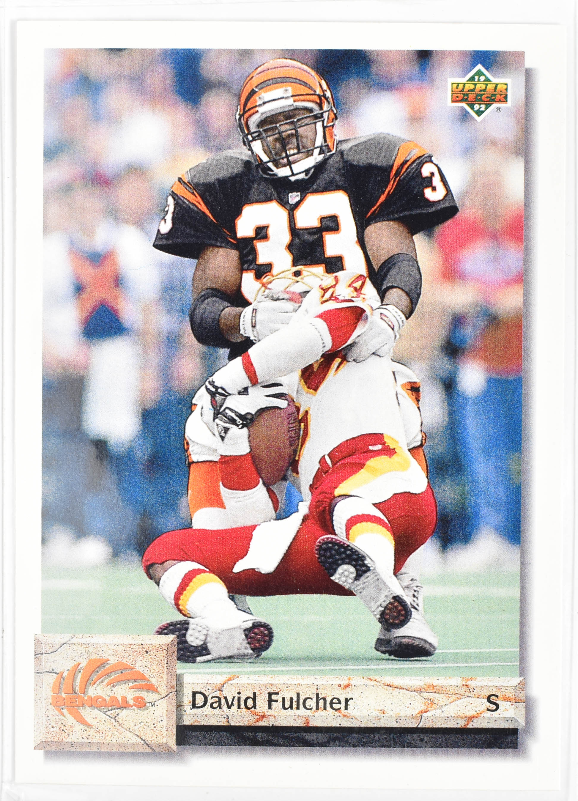 David Fulcher 56 Upper Deck 1992 Bengals