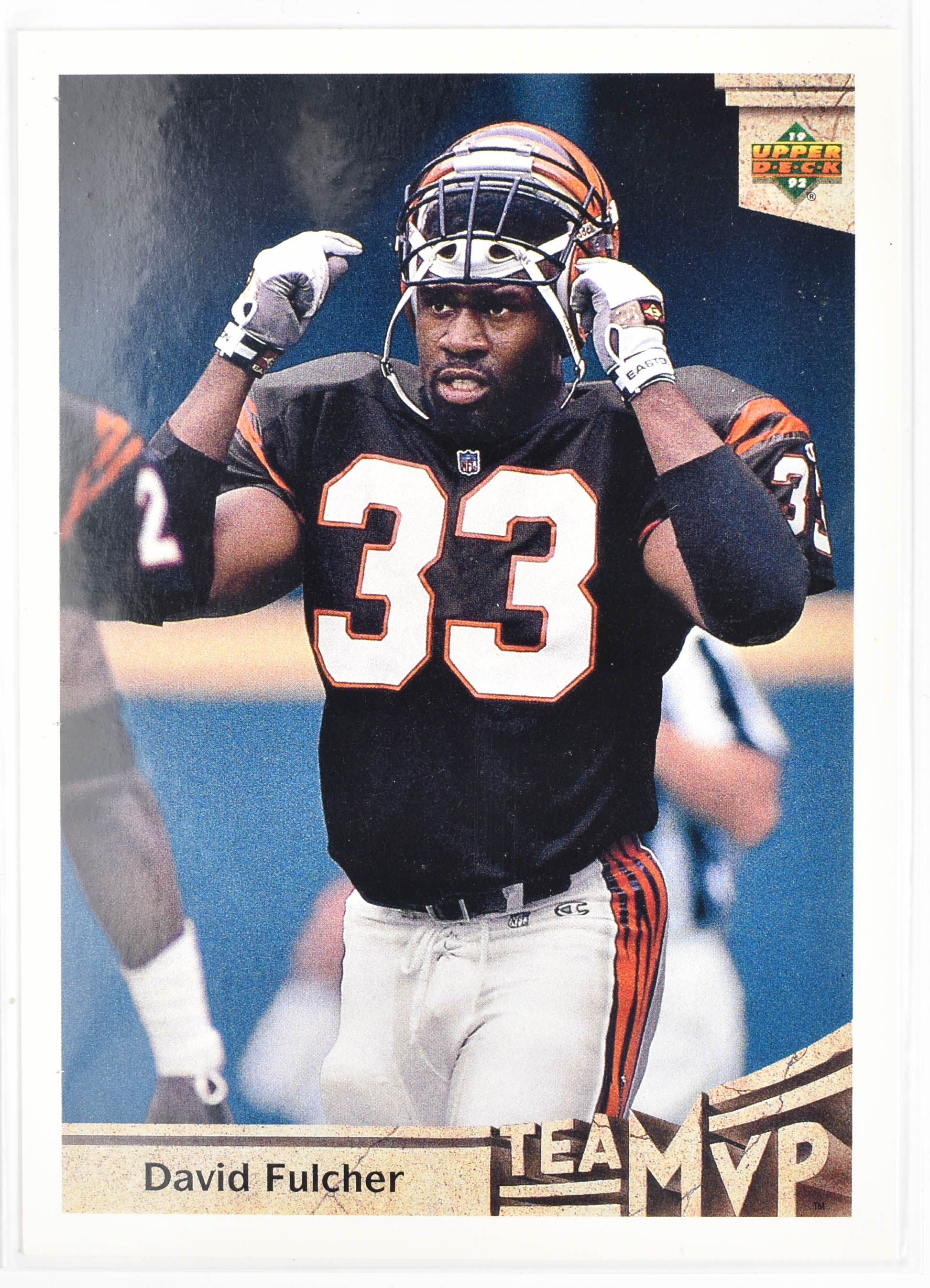 David fulcher 352 Upper Deck 1992 Bengals