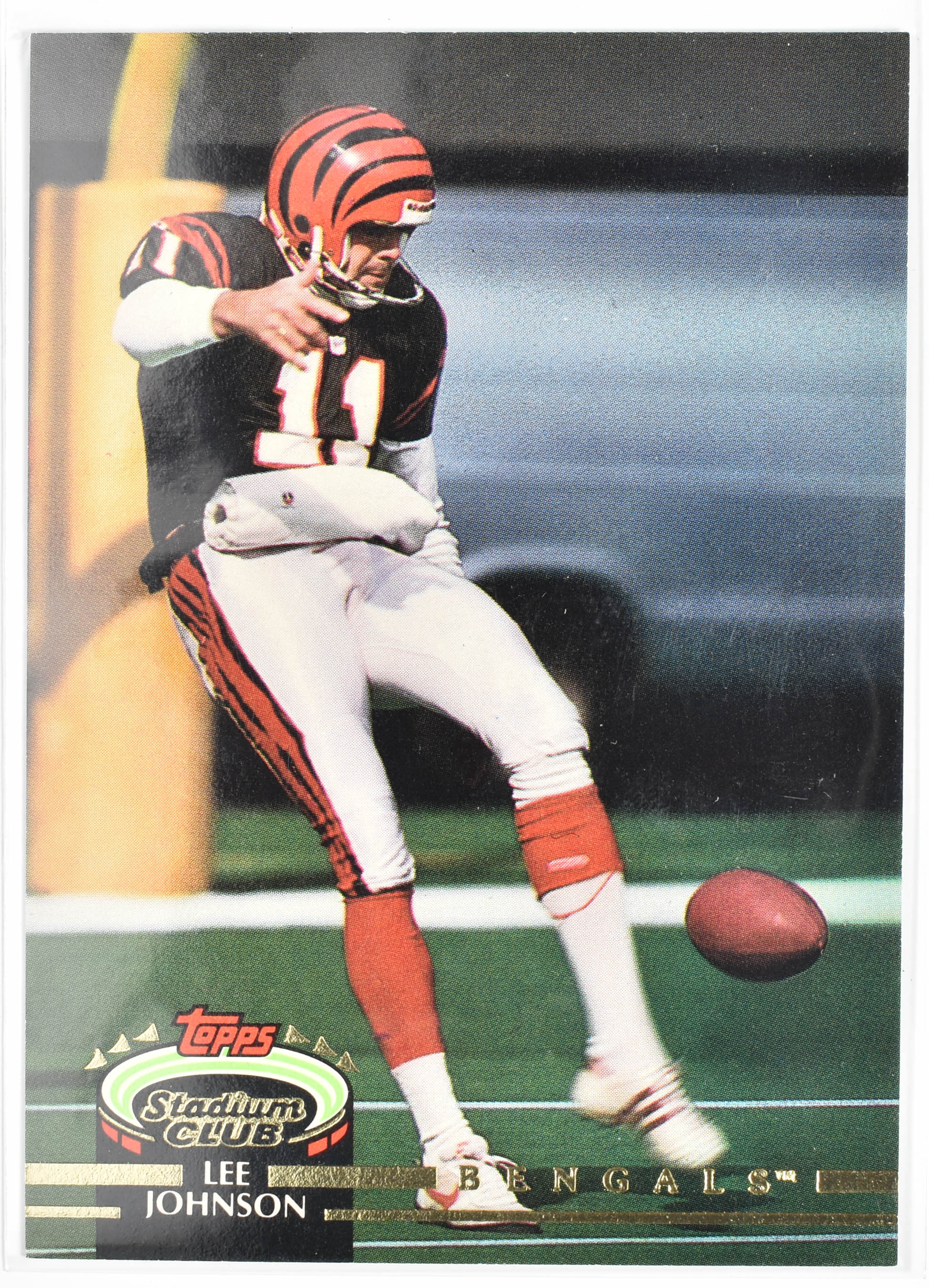 Lee Johnson 357 Topps Stadium Club Cincinnati Bengals