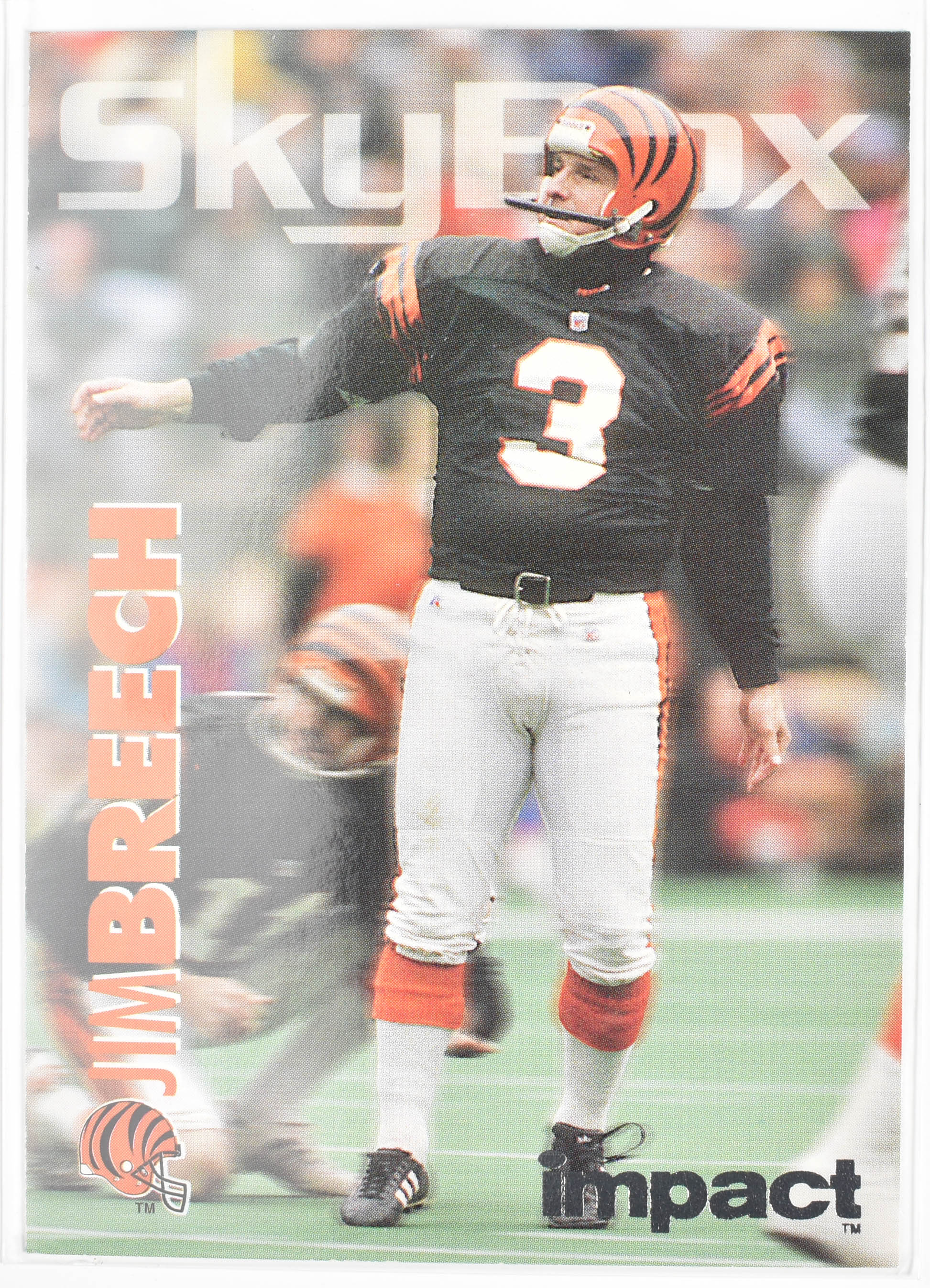 Jim Breech 44 Skybox 1993 Kicker Cincinnati Bengals