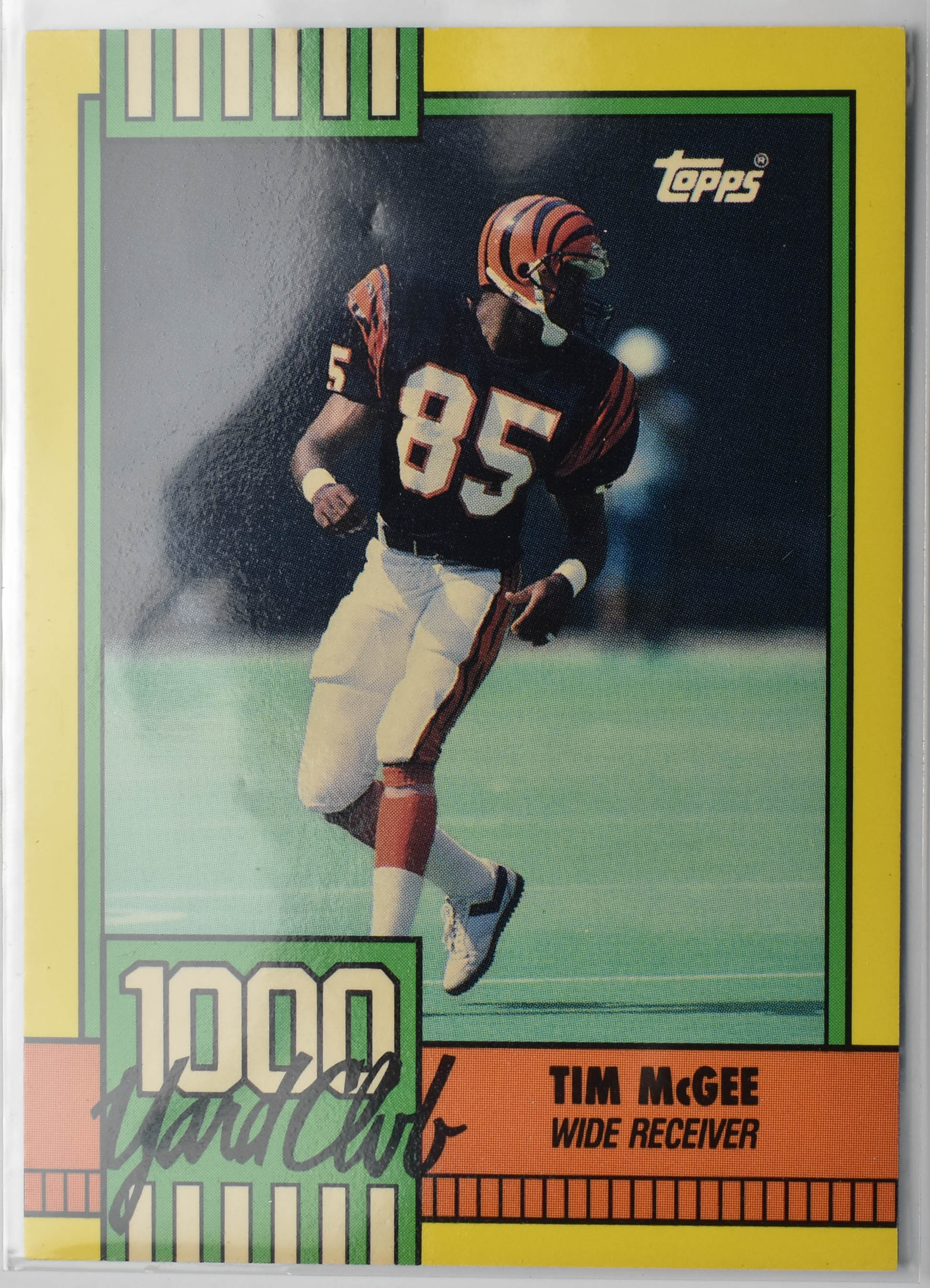 Tim McGee 15 Topps 1990 Cincinnati Bengals