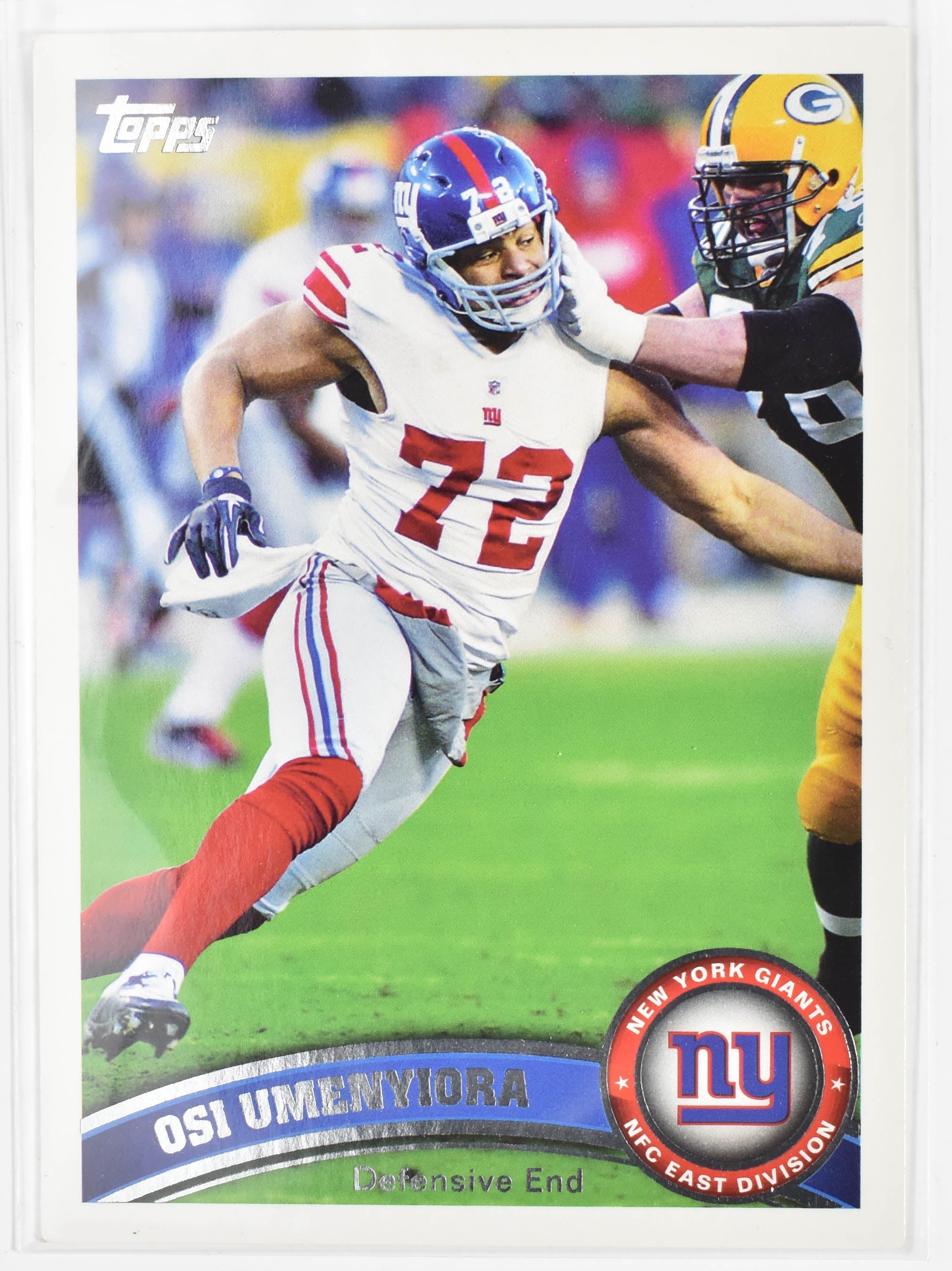 Osi Umenyiora 176 Topps 2011 New York Giants