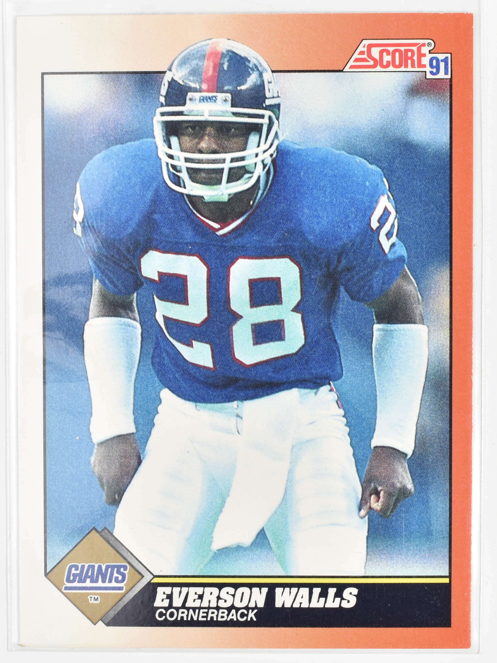 Everson Walls 455 Score 1991 New York Giants