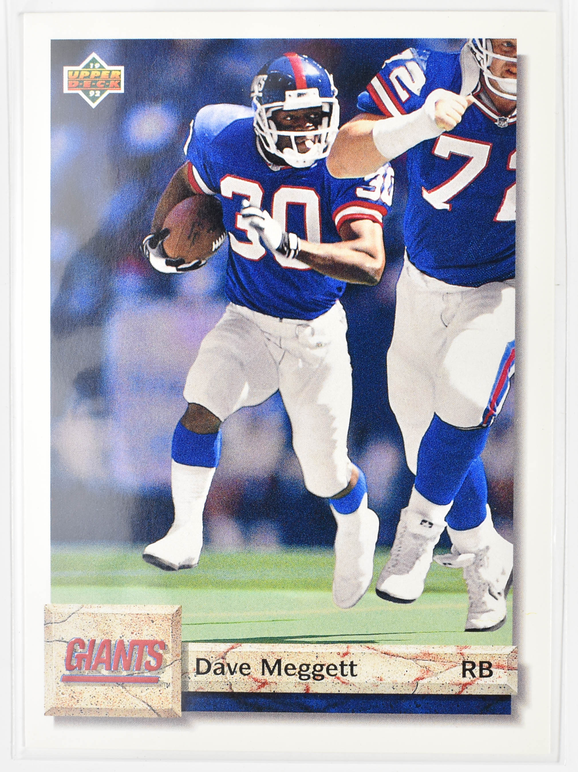Dave Meggett 265 Upper Deck 1992 New York Giants