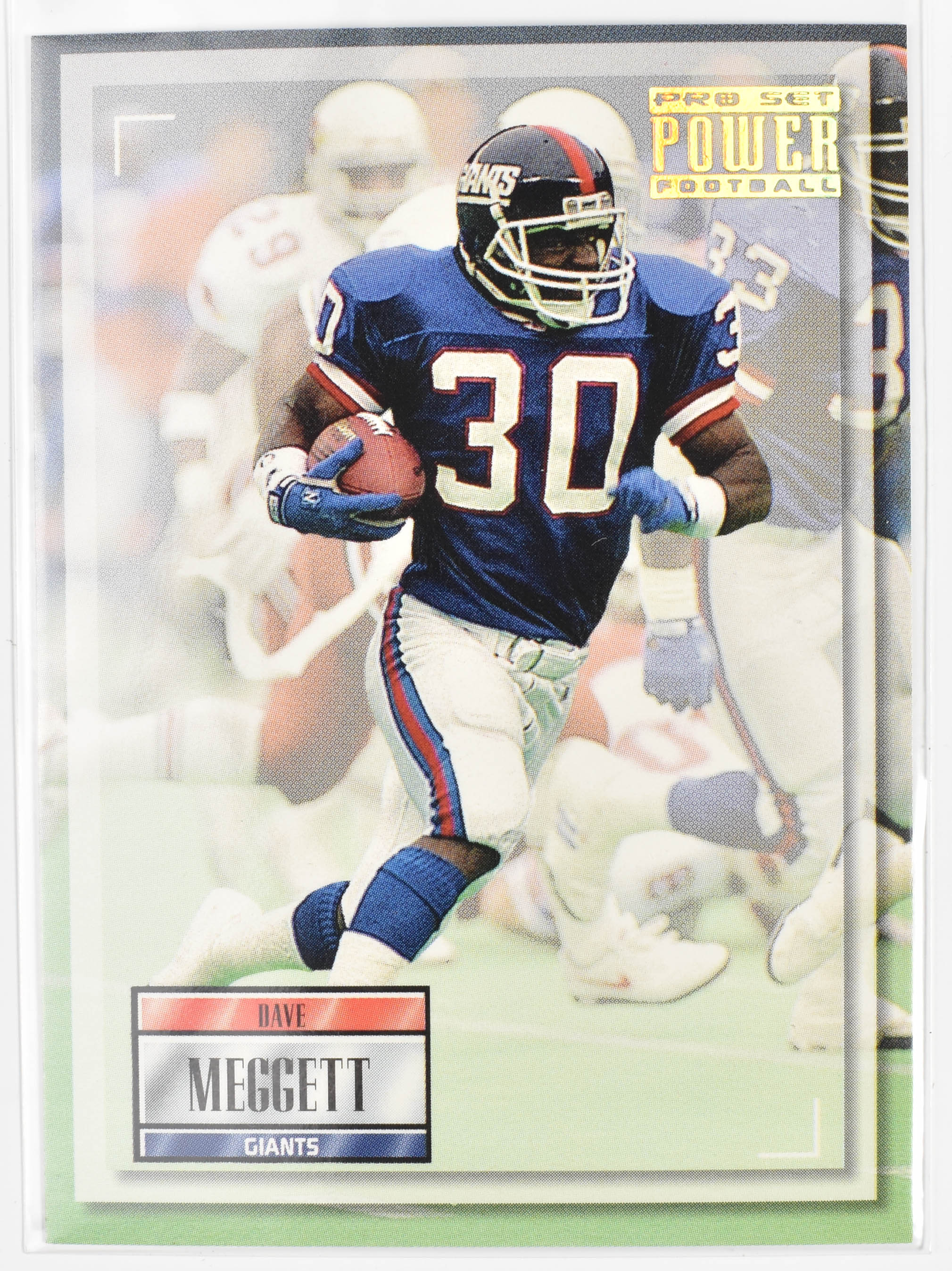 Dave Meggett 30 Pro Set 1993 New York Giants