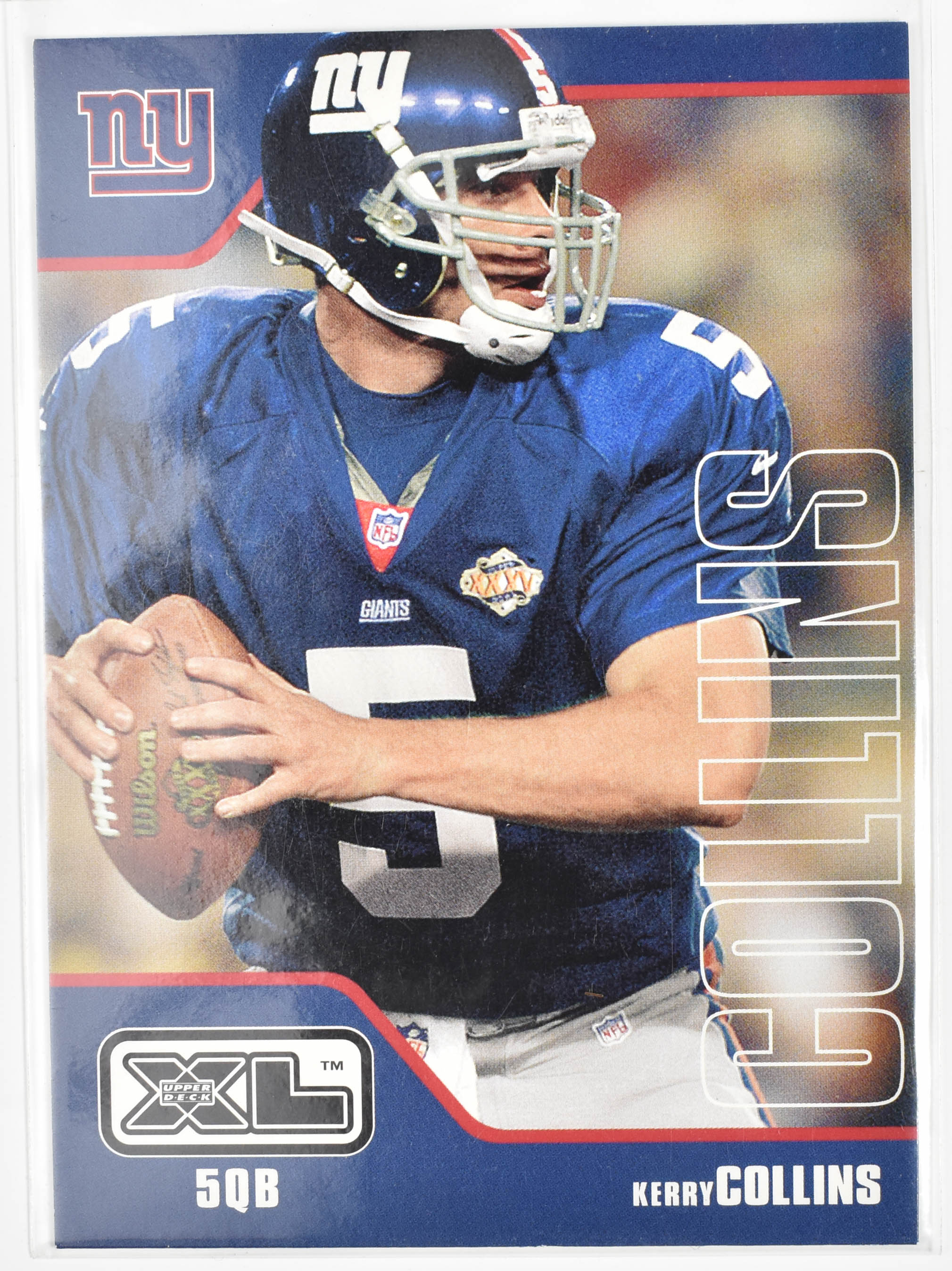 Kerry Collins 311 Upper Deck XL 2002 Football Card Giants