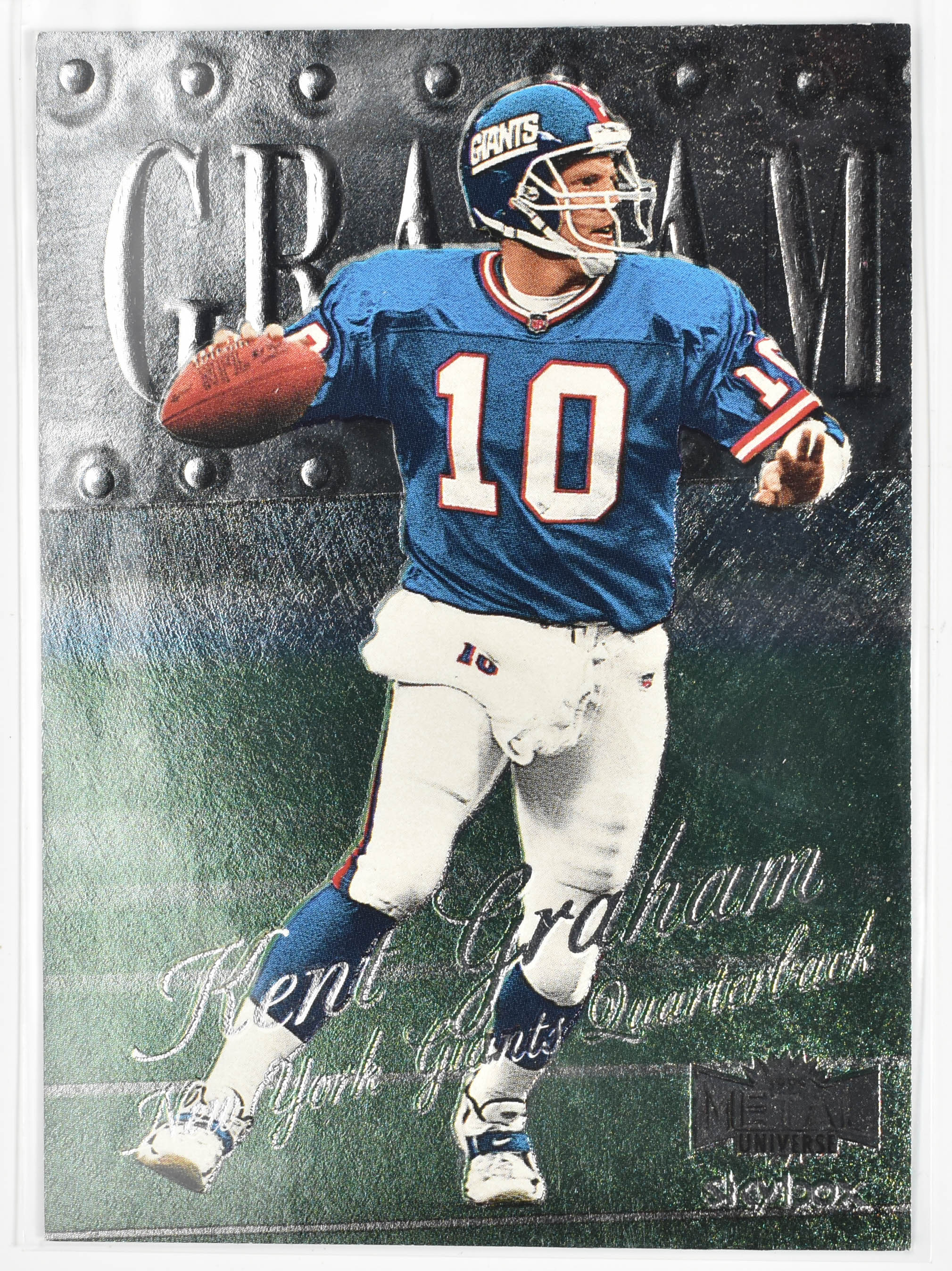 Kent Graham 122 Skybox Metal Universe 1999 Fleer New York Giants