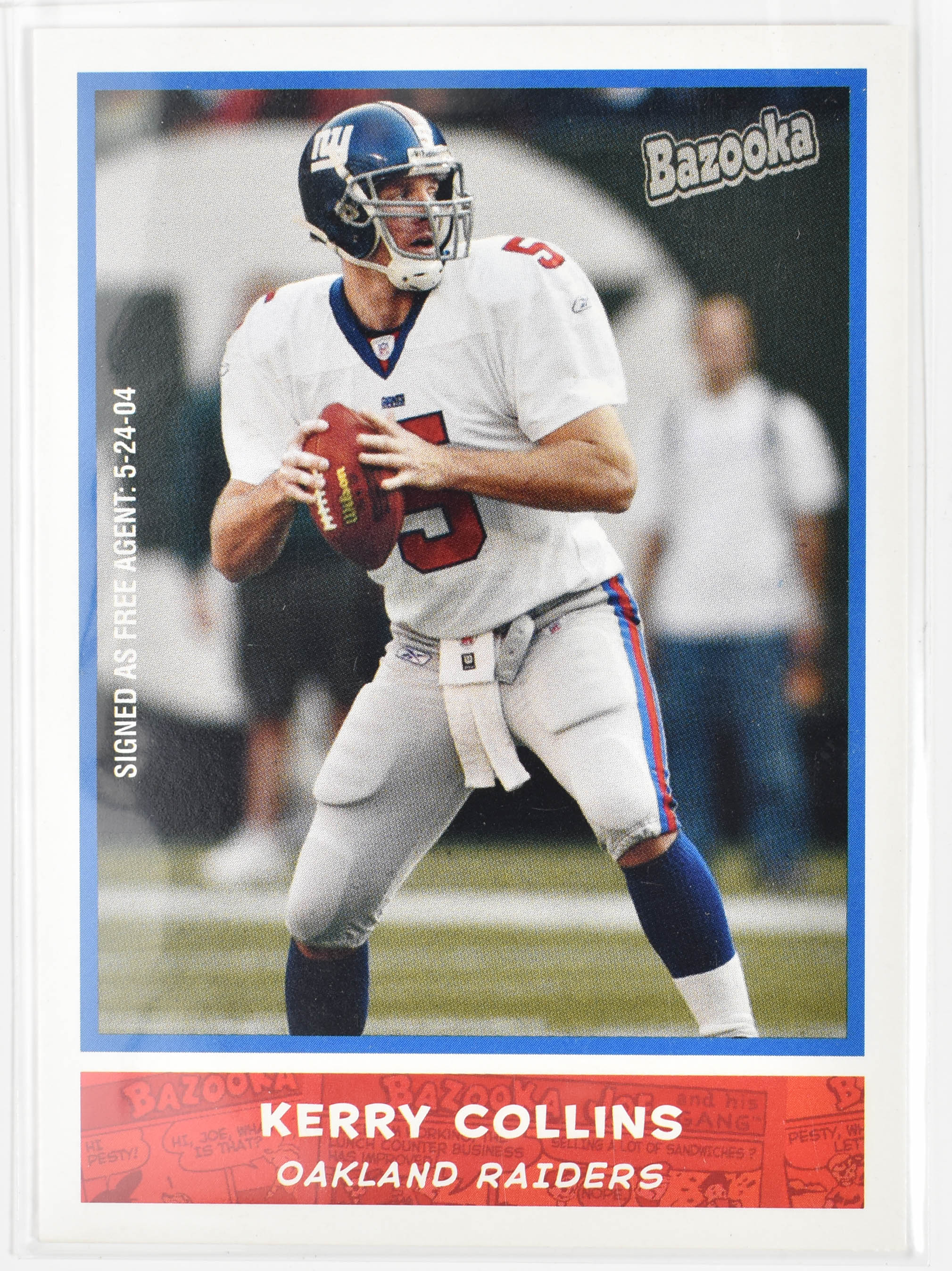 Kerry Collins 132 Bazooka Topps 2004 Football Card