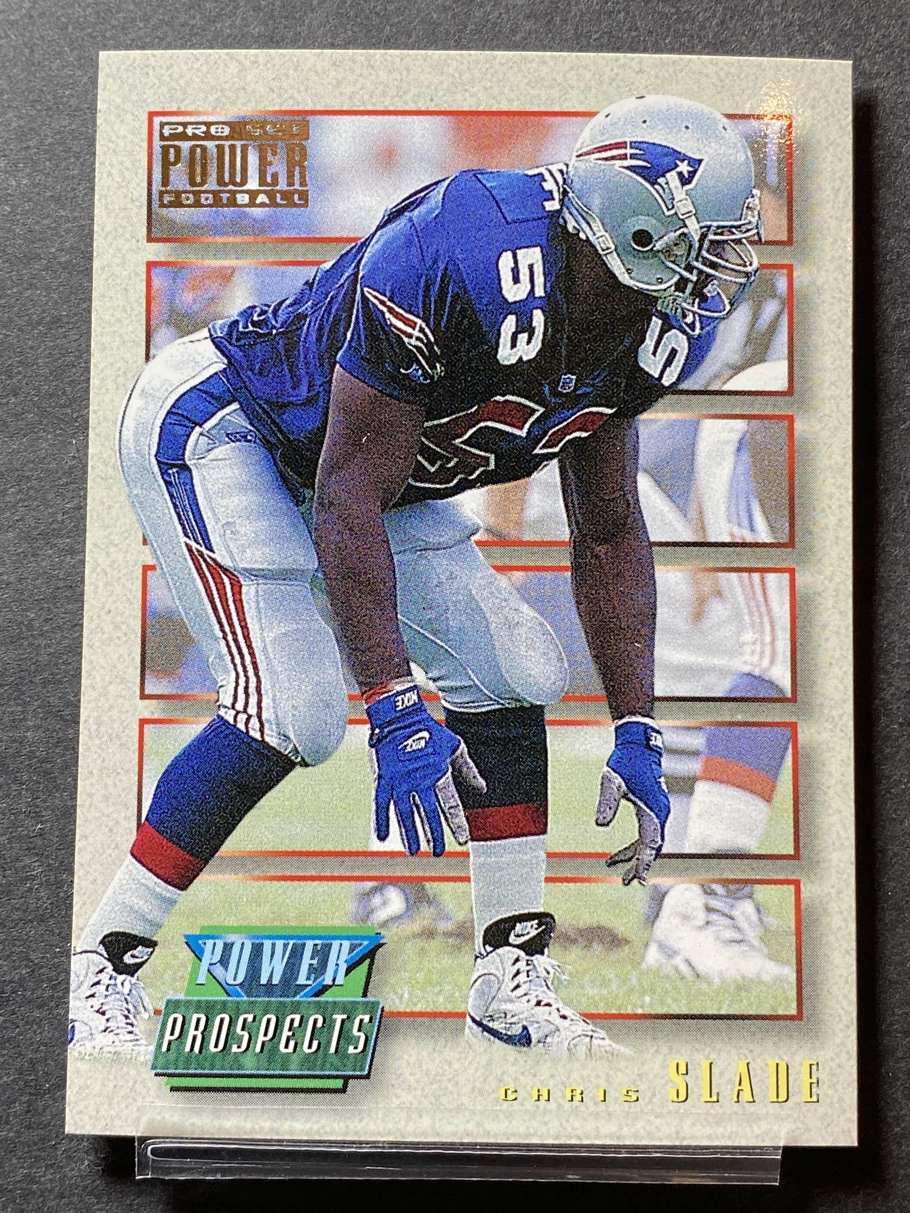 Chris Slade 1993 Pro Set Football Card New England Patriots