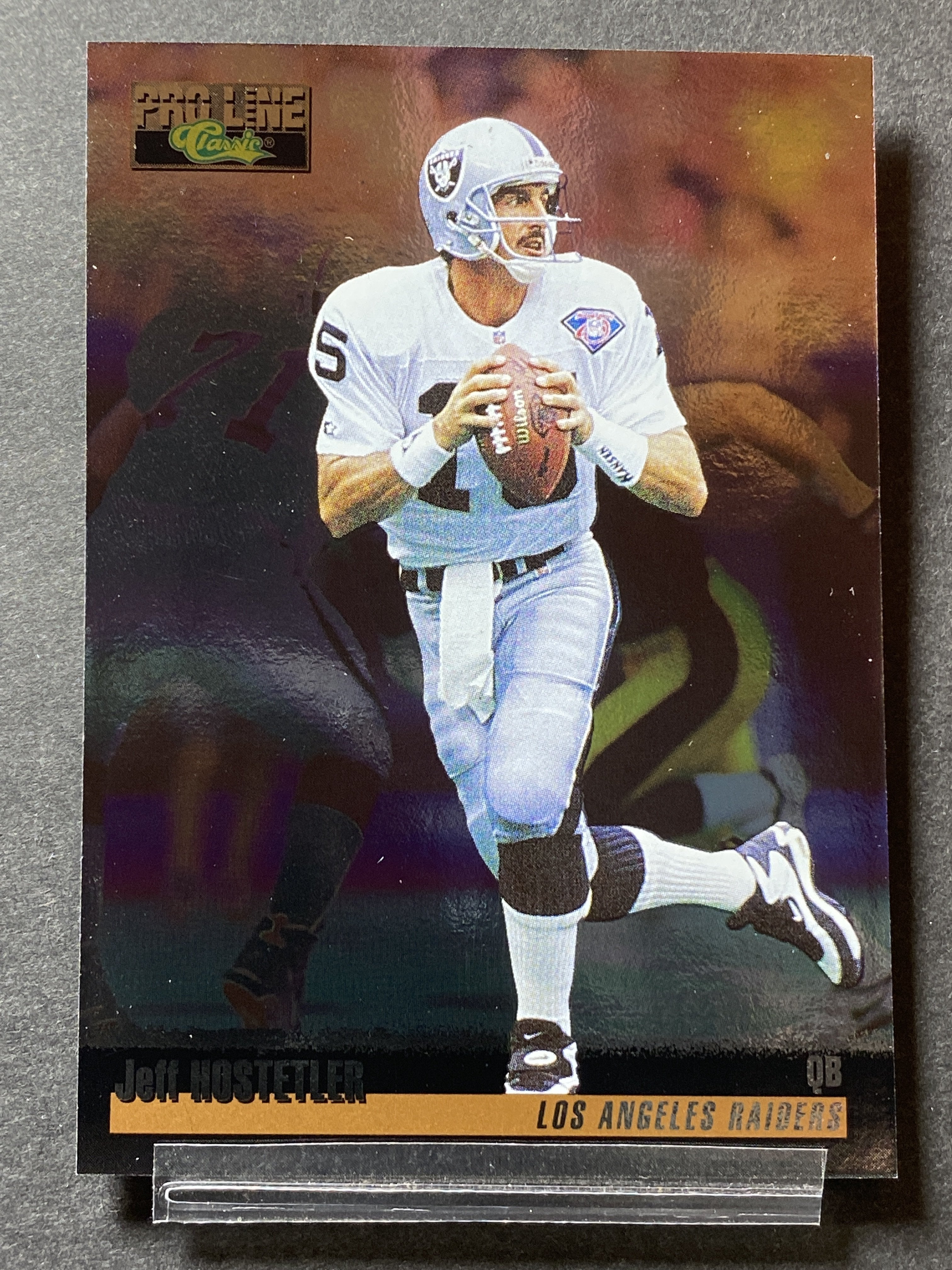 Jeff Hostetler 387 Pro Line Classic 1995 Football Card Las Vegas Raiders