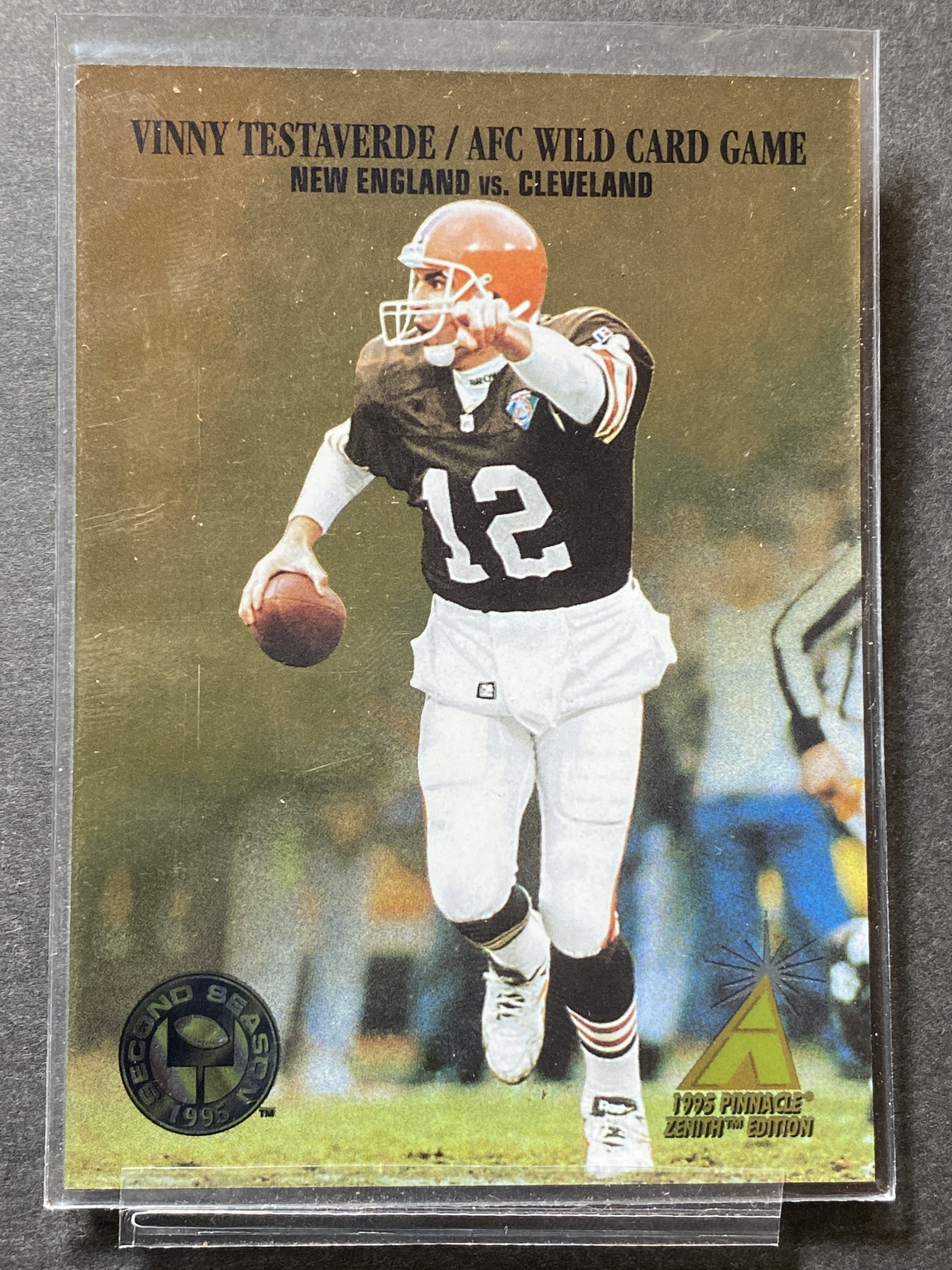 Vinny Testaverde Browns  SS51995 Zenith Edition Football Card Cleveland Browns