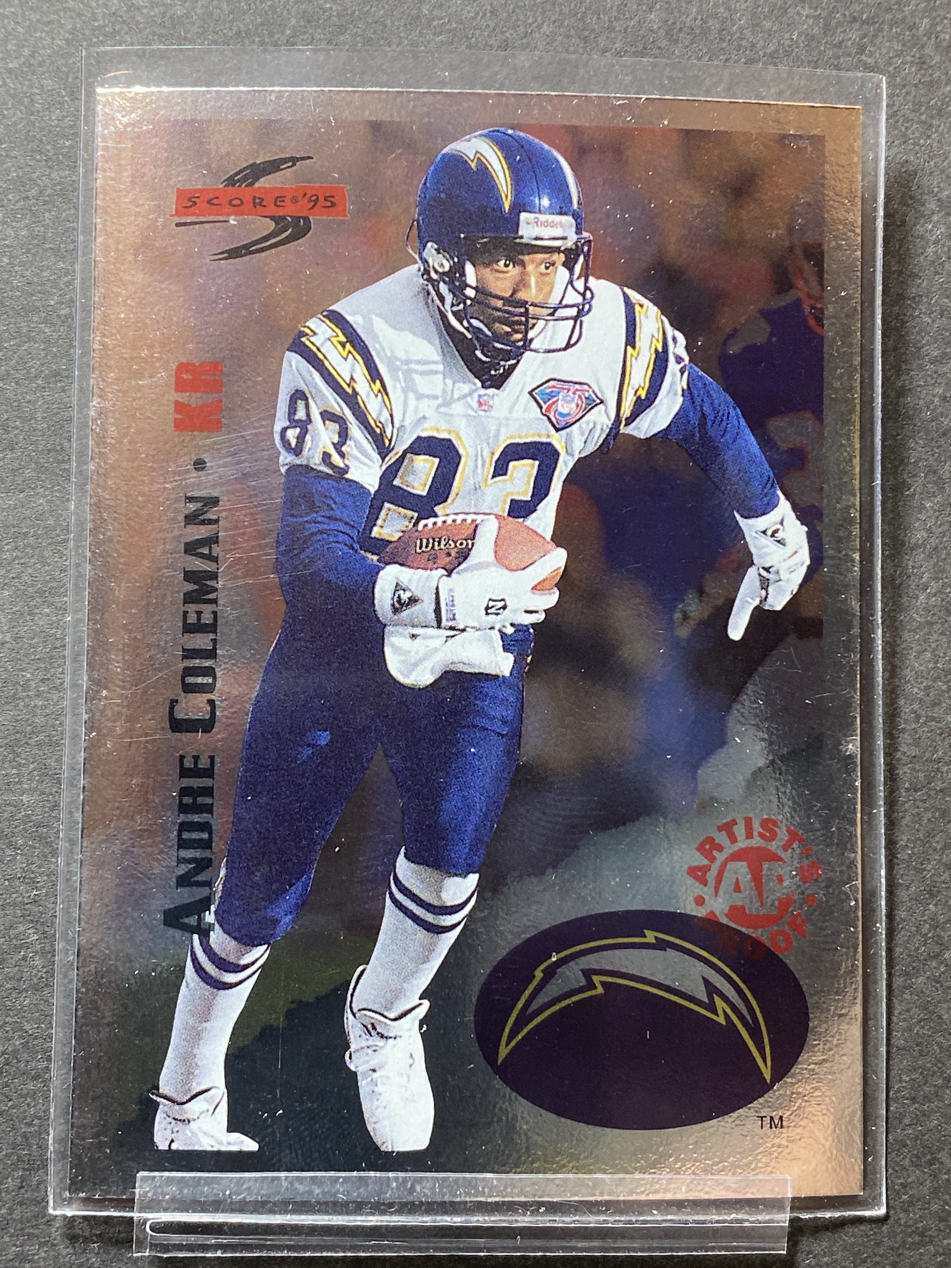 Andre Coleman 125 Chargers Score 1995 Football Card Los Angeles Chargers