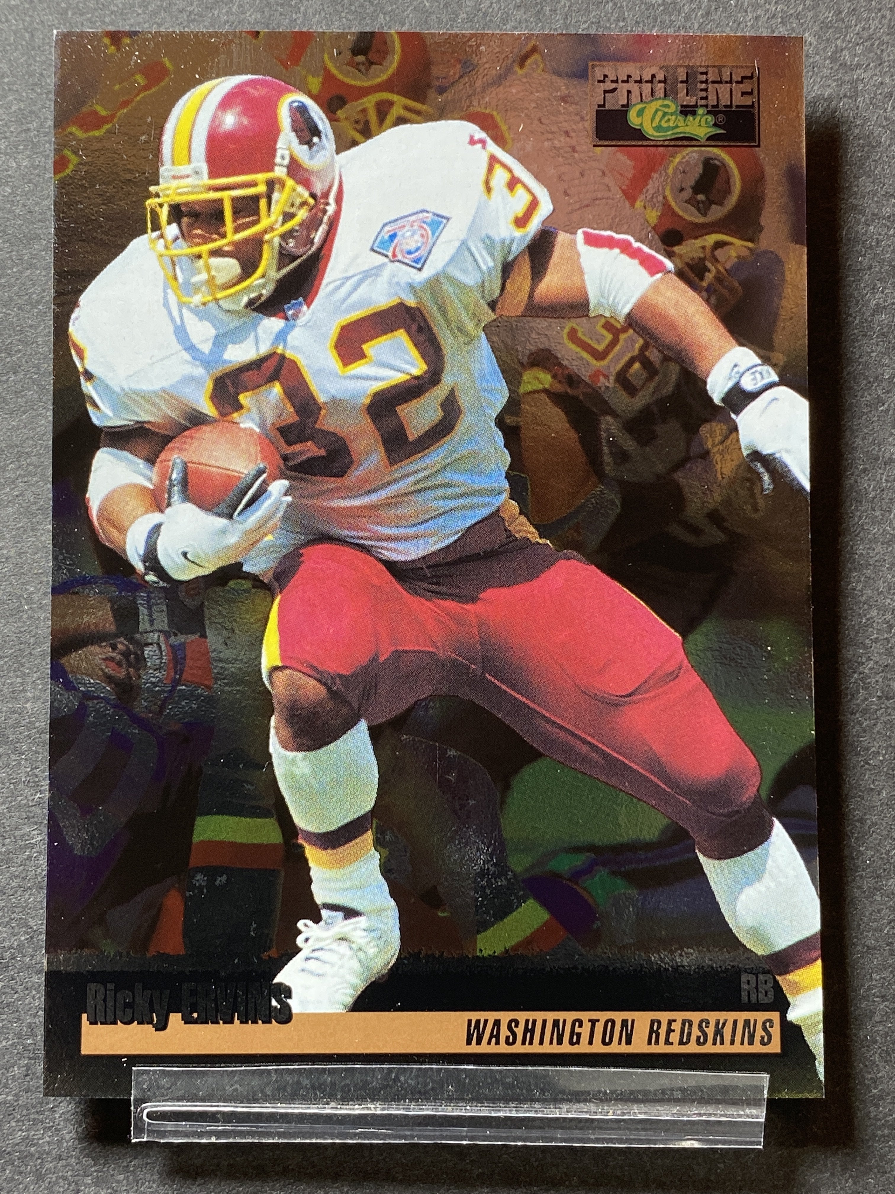 Ricky Ervins 87 Pro Line Classic 1995 Football Card Washington Football Team