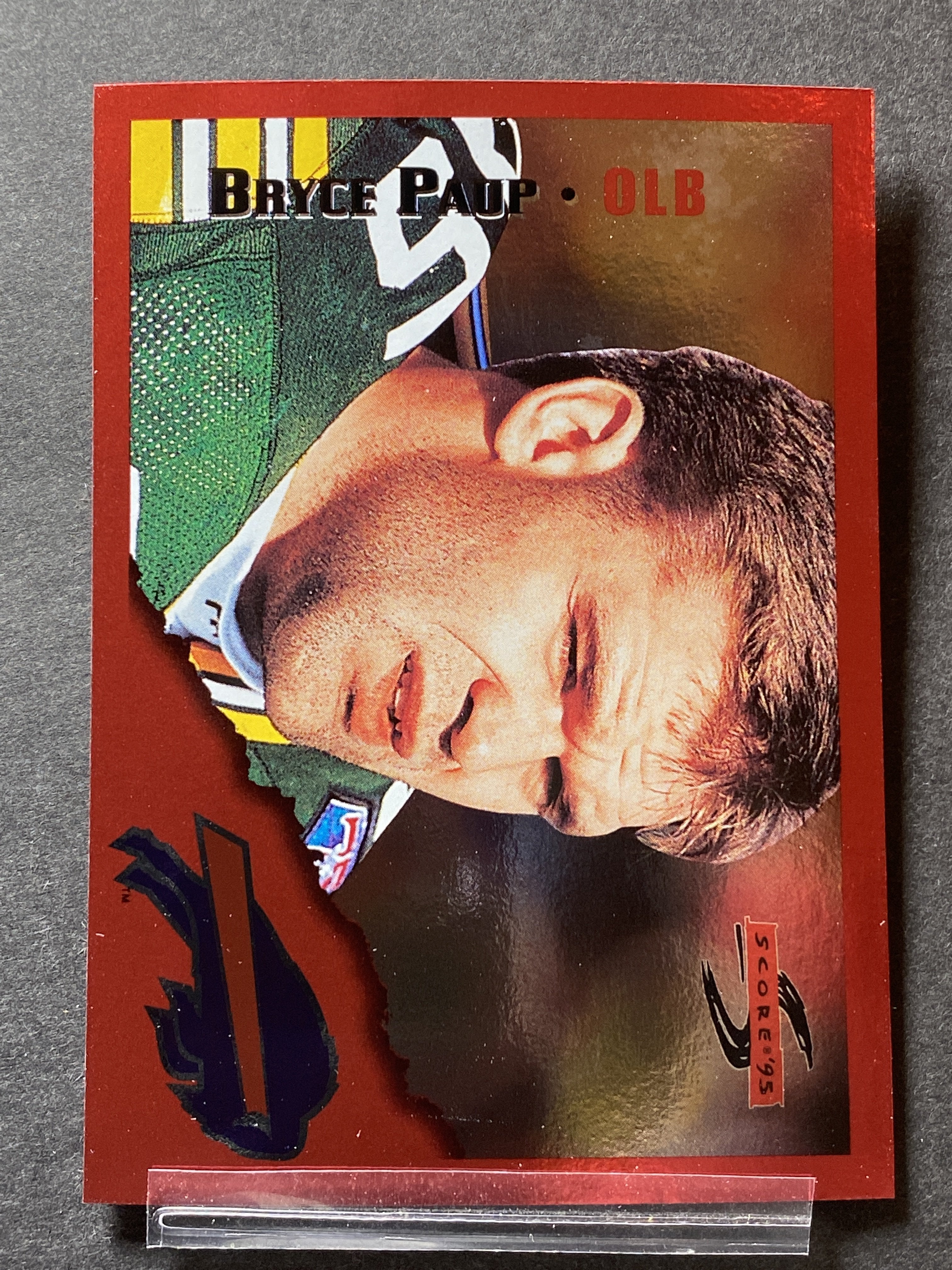 Bryce Paup 65 Score 1995 Football Card Green Bay Packers