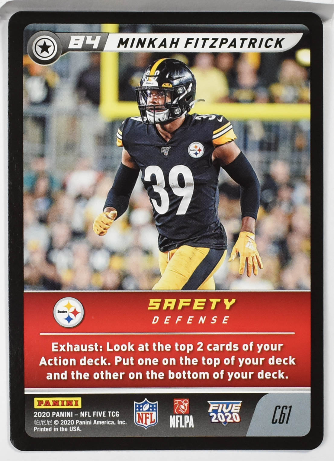 Minkah Fitzpatrick c61 Panini NFL FIVE TCG 2020
