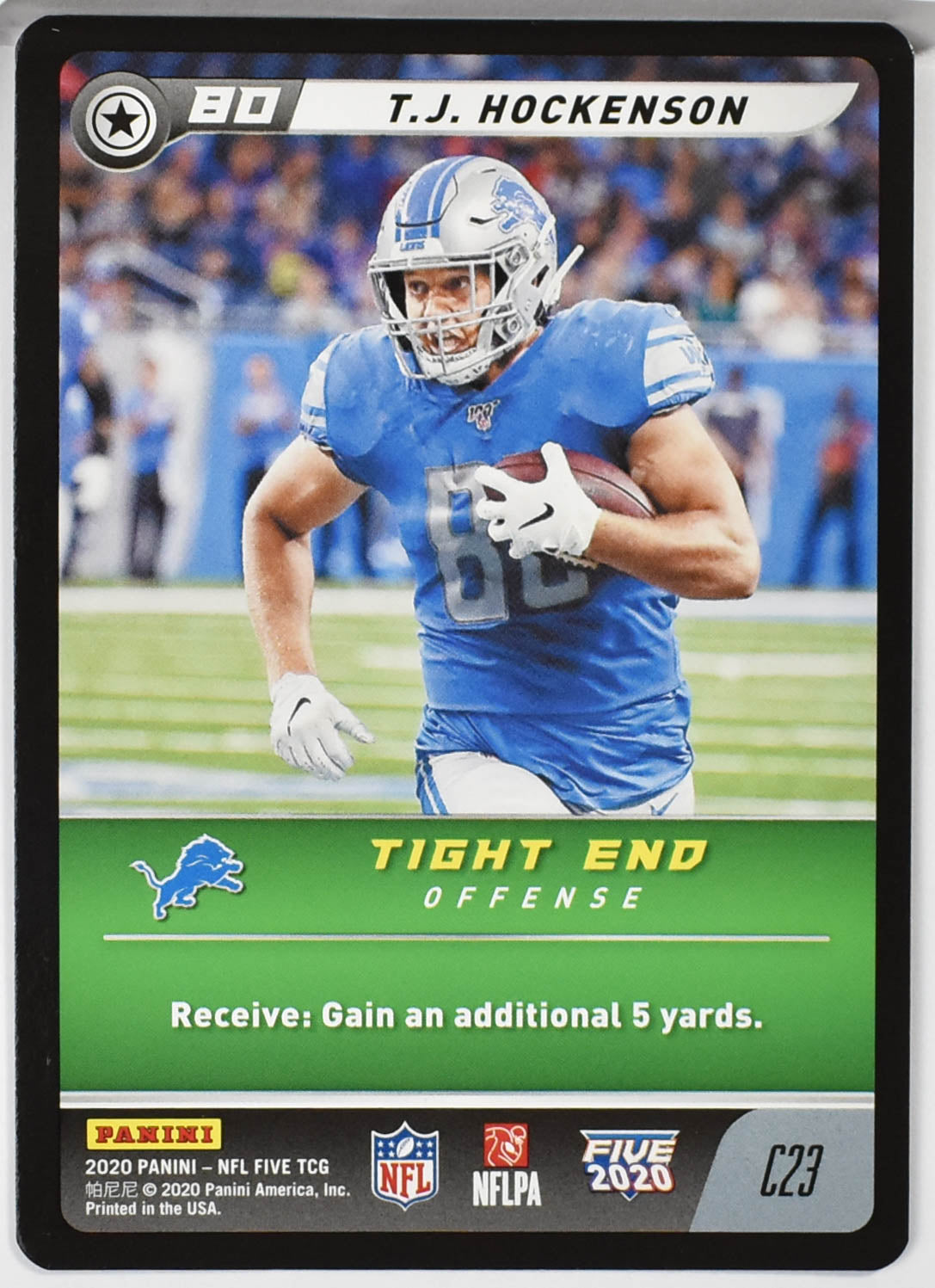 Tj Hockenson c23 Panini NFL FIVE TCG 2020