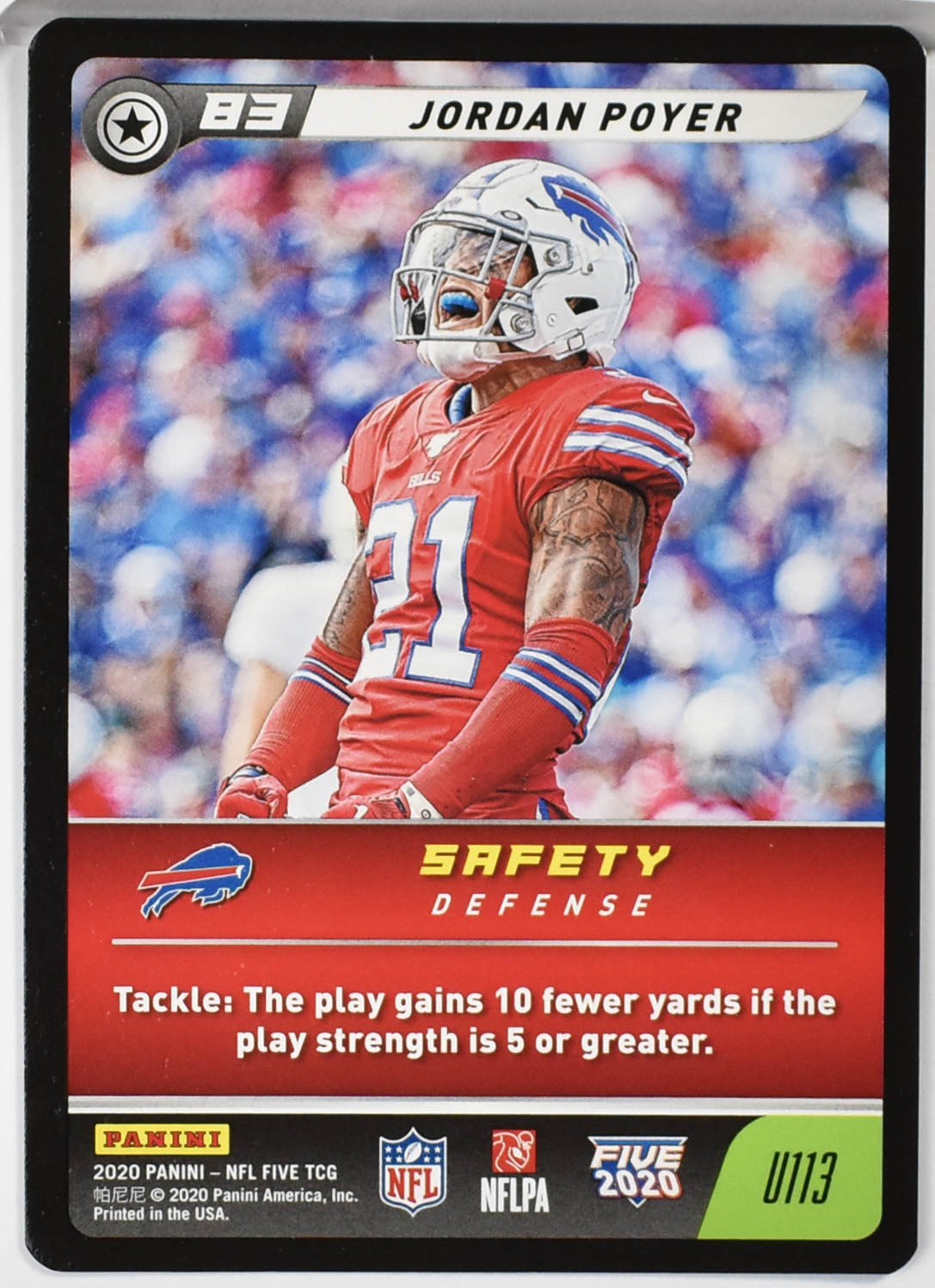 Jordan Poyer U113 Panini NFL FIVE TCG 2020