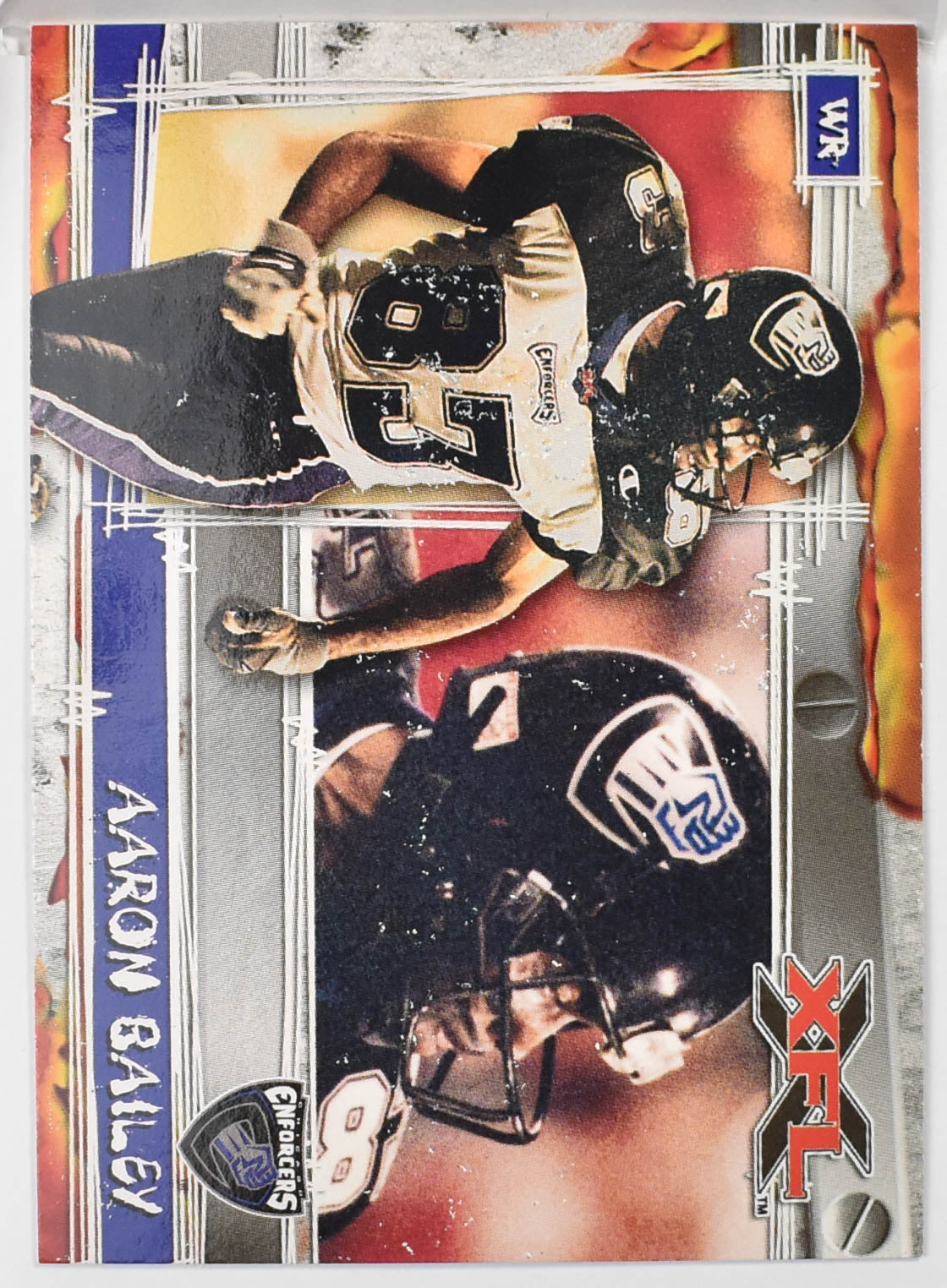 Topps XFL Football Card 2001 8 Aaron Bailey