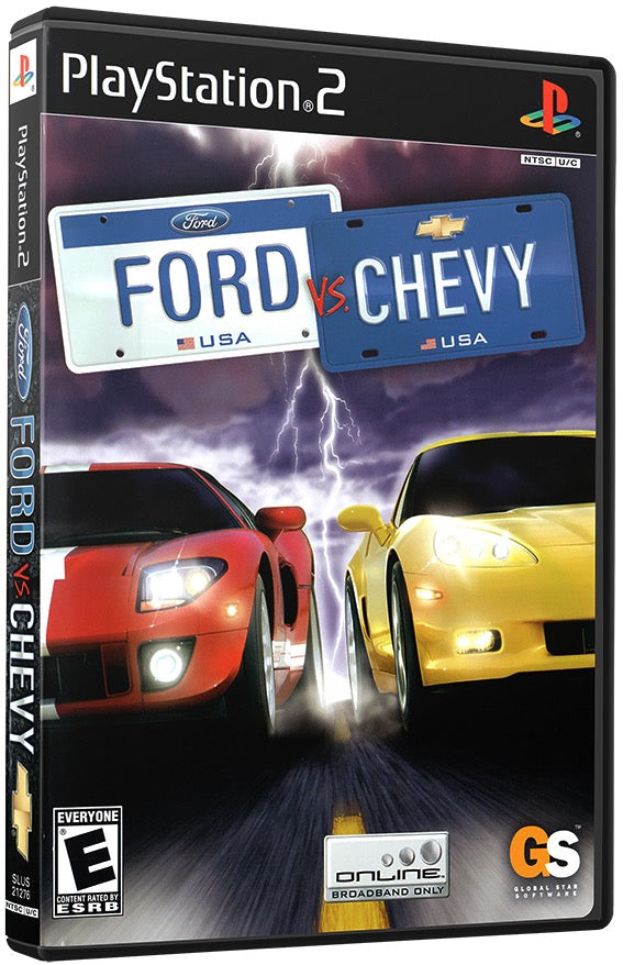 Ford vs. Chevy PS2 Sony Playstation 2 Used Video Game PS2