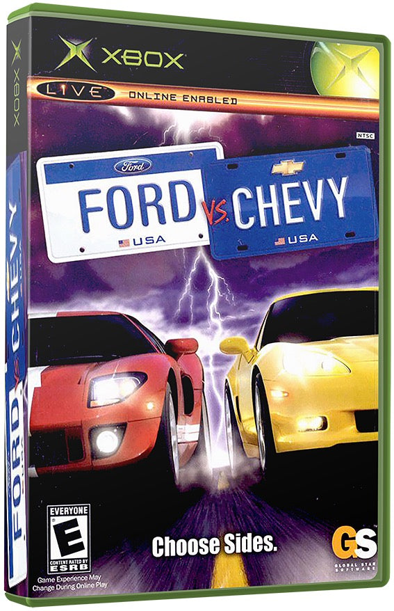 Ford vs. Chevy Used Microsoft XBOX Original Video Game
