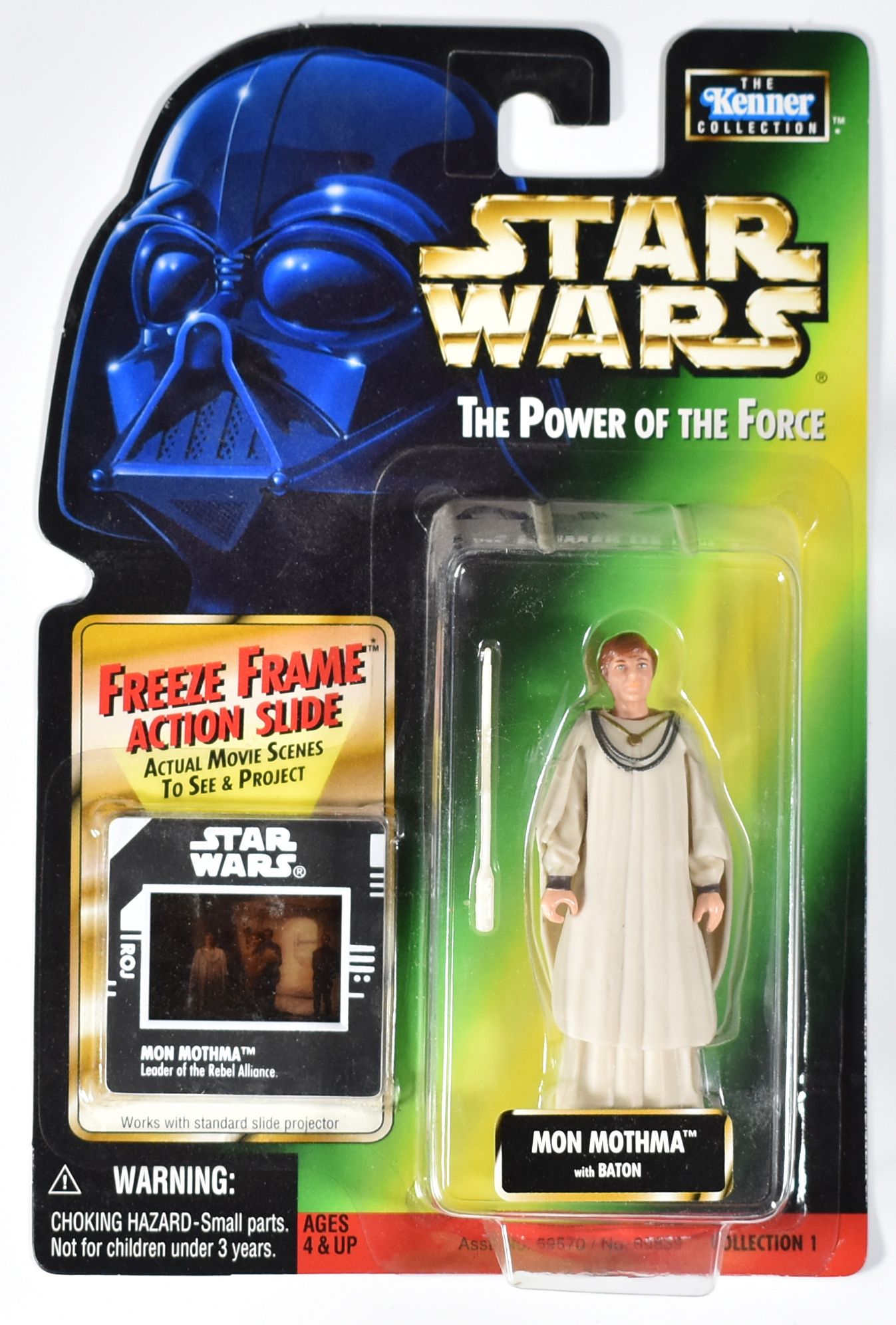 Star Wars Power of the Force Freeze Frame Kenner Action Figure Mon Mothma with Baton