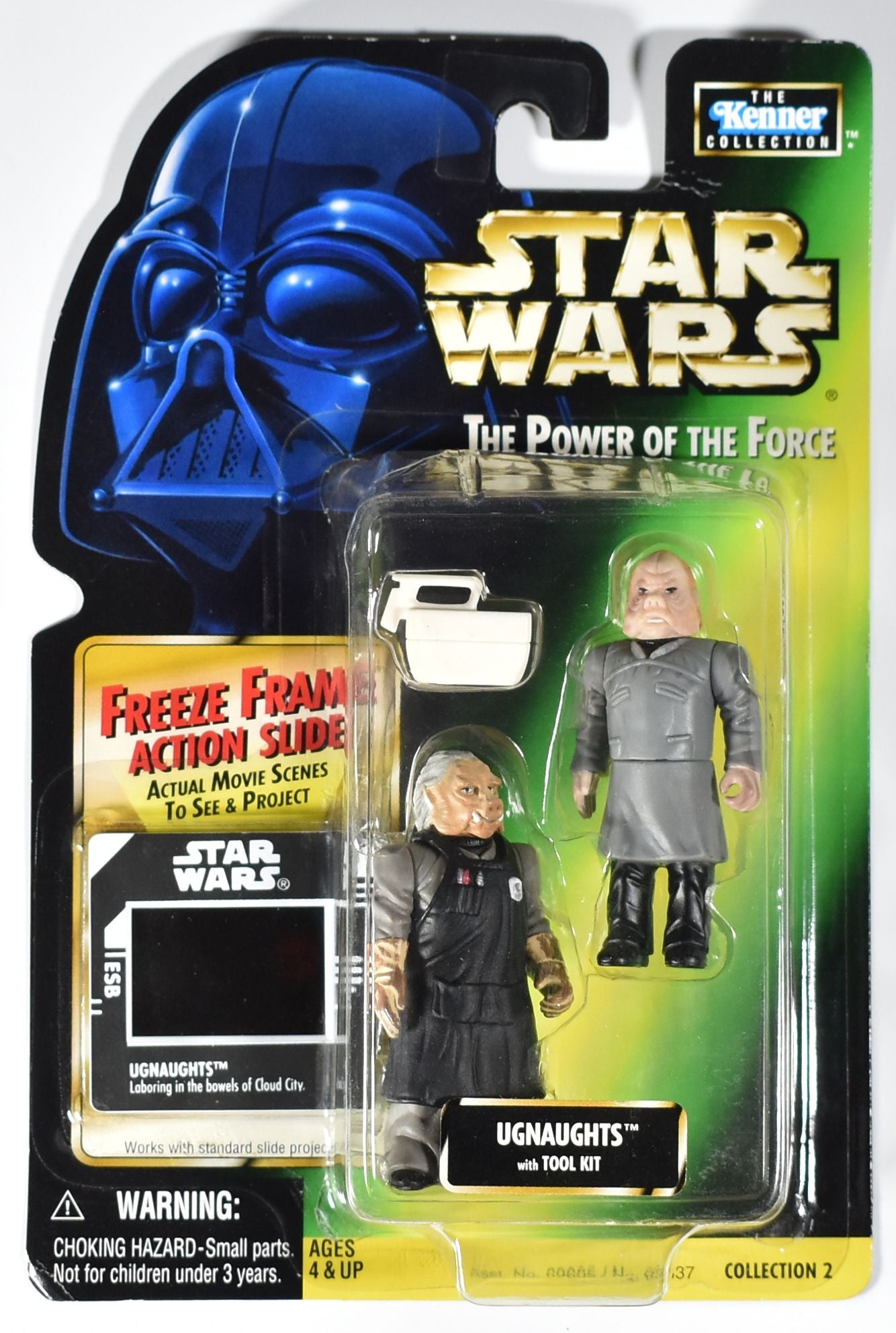 Star Wars Power of the Force Freeze Frame Kenner Action Figure Ugnaughts with To