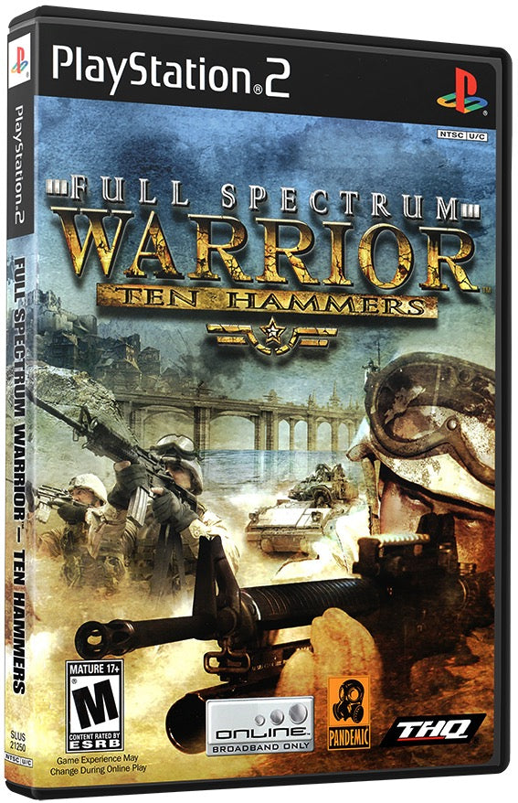 Full Spectrum Warrior - Ten Hammers PS2 Sony Playstation 2 Used Video Game PS2