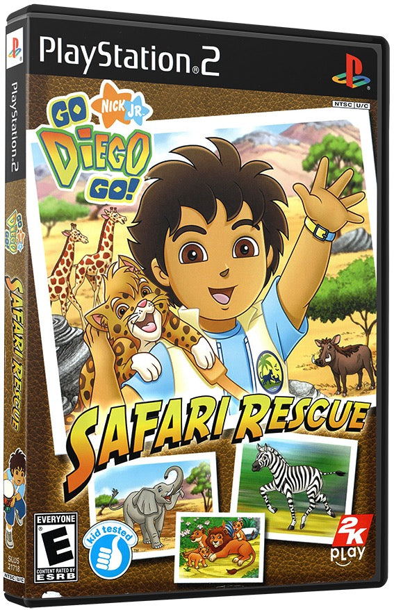 Go, Diego, Go! Safari Rescue PS2 Sony Playstation 2 Used Video Game PS2