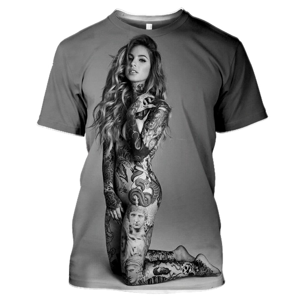 Unisex 3D Printed t shirt Men Women Sexy goddess Harajuku T Shirts men Fashion Casual Streetwear Hip hop O-neck T-Shirt Clothing