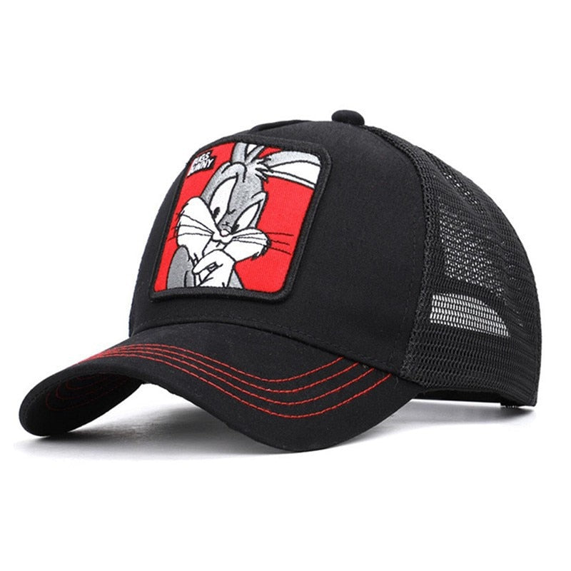 Baseball CapMesh Hat Summer Cartoon  Snapback For Women Men
