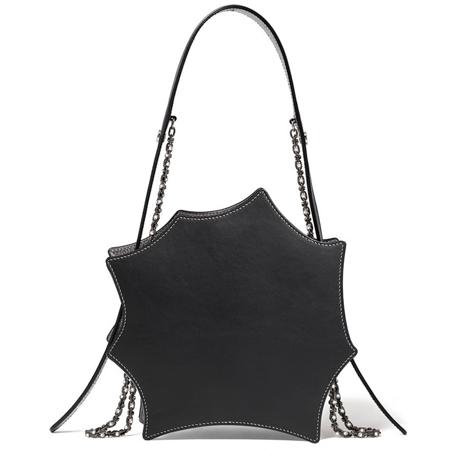 Spider Web Shapes Bags For Women 2021 New Funny Handbags Ladies Punk Style Crossbody Purses Female Fashion Chains Messenger Flap