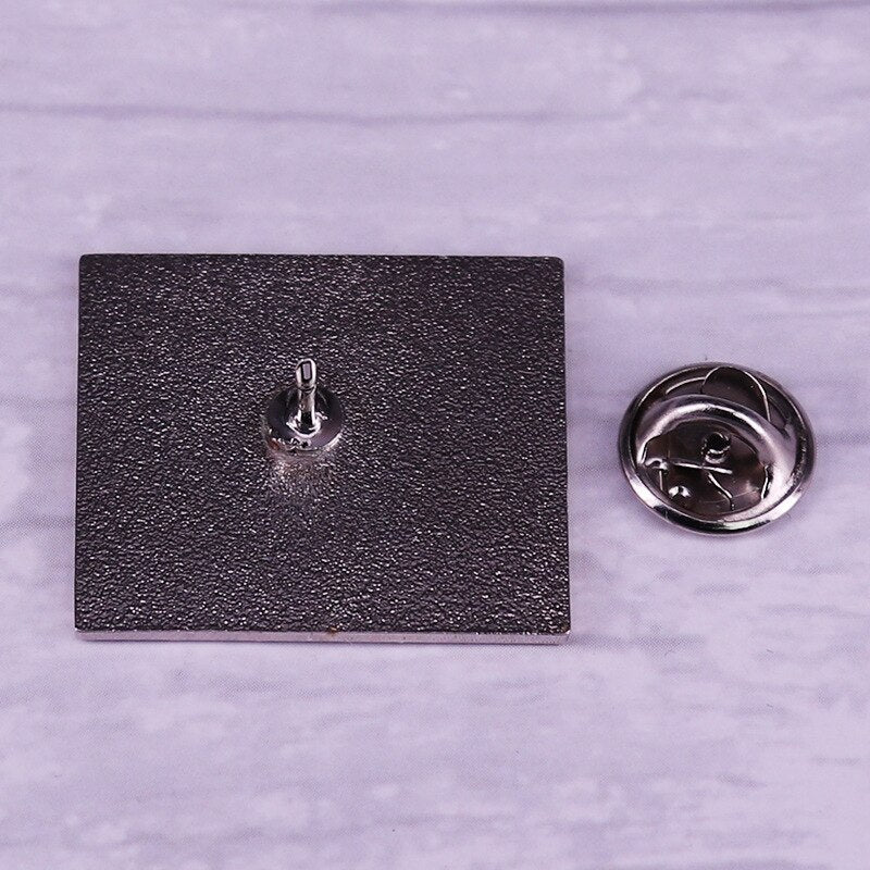 Beautiful castle brooch under the night sky Magic Academy badge