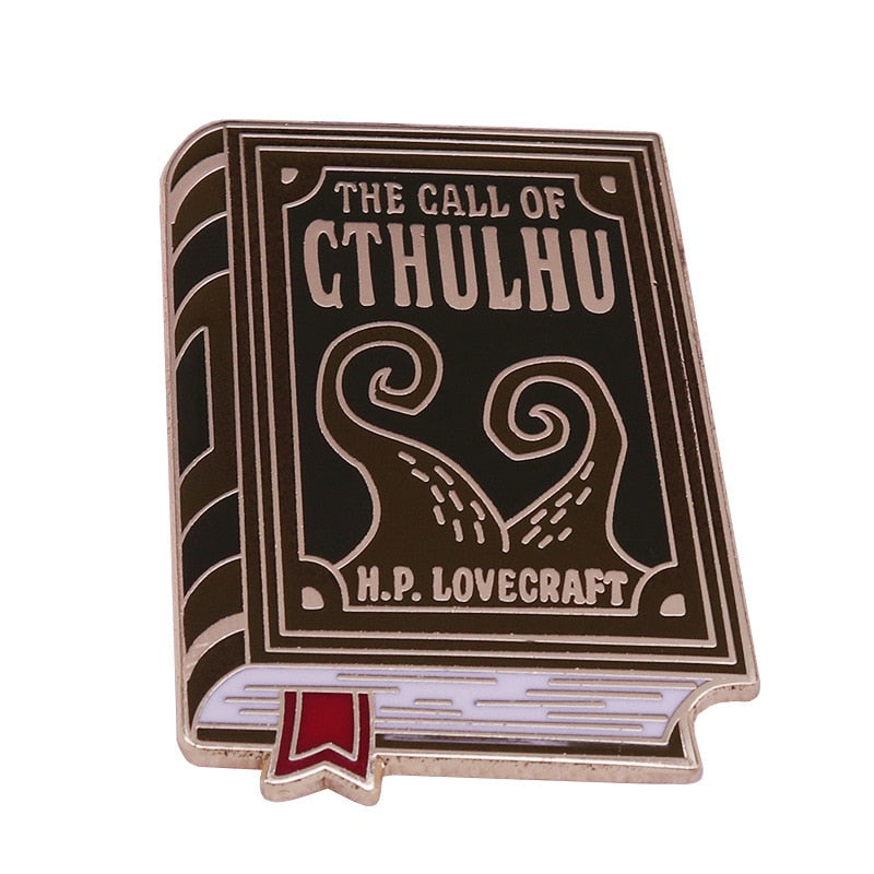 Cthulhu's Summoning Book Brooch Mythical Character Sleeping God Emblem