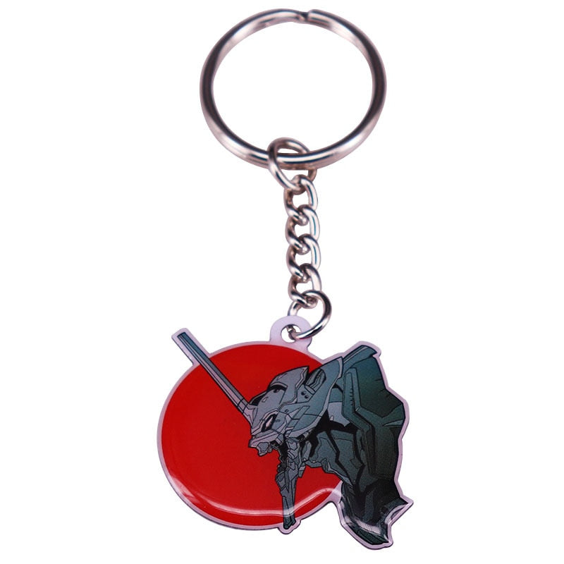 Cool first machine EVA-01 Mech keychain Japanese animation accessories keychain