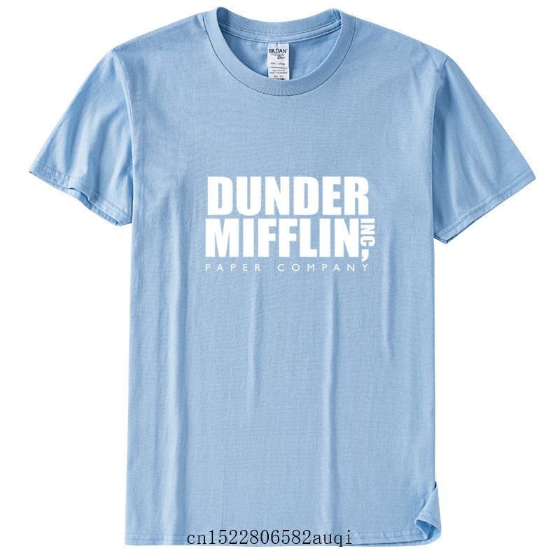 DUNDER MIFFLIN PAPER INC office tv show Mens Cotton T-Shirt Boy Girl Summer Cotton T shirt Unisex Clothes