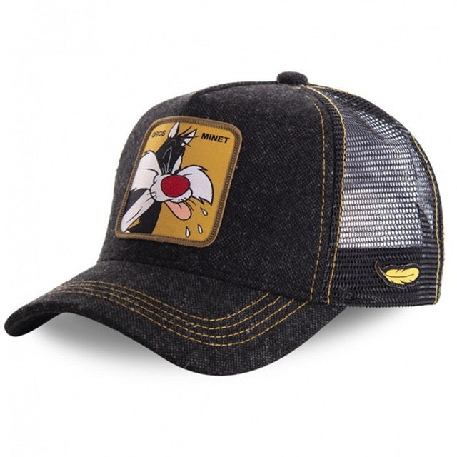 Baseball CapMesh Hat Summer Cartoon  Snapback For Women Men