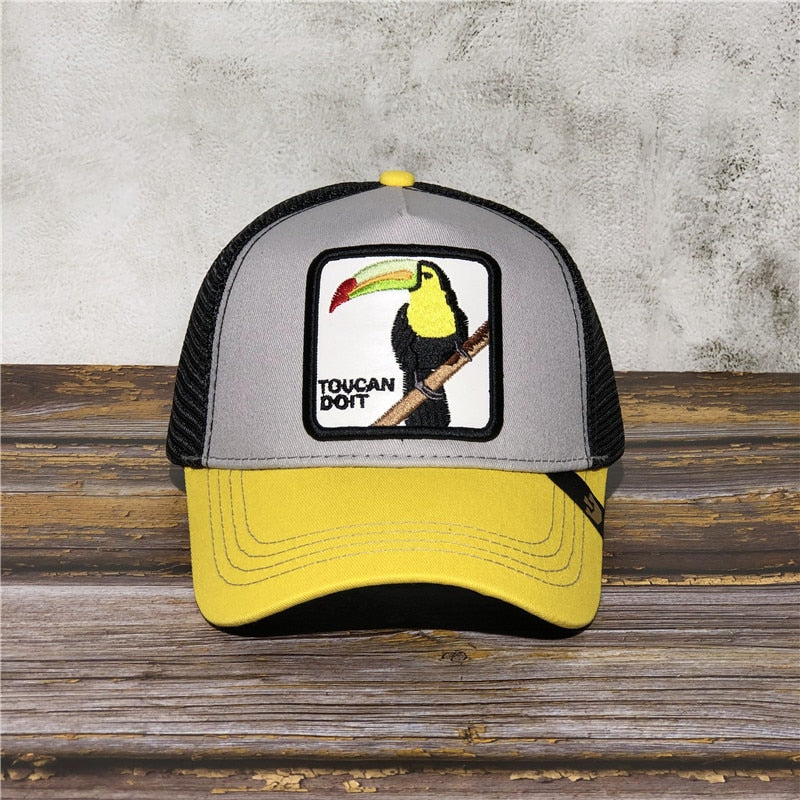 Exquisite Shar Pei Animal BOXER Embroidery Anime Cute Embroidery Baseball Cap Summer Mesh Men's Ms. Outdoor Sunshade hats