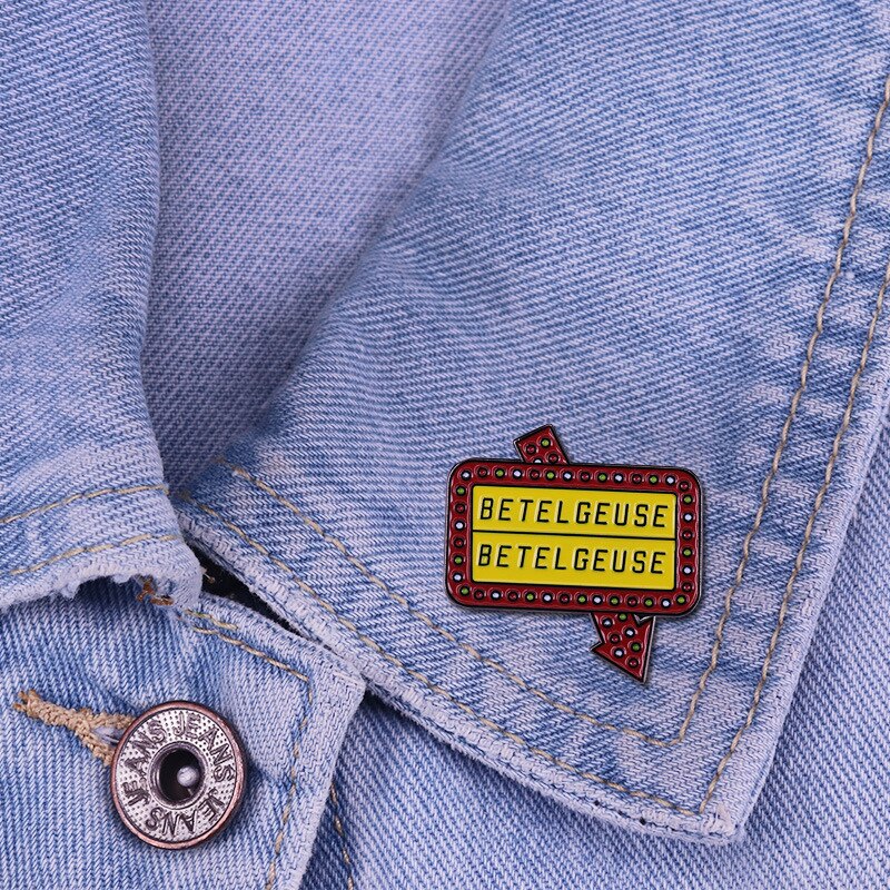 BETELGEUSE indicator badge brooch horror comedy movie cartoon inspiration badge