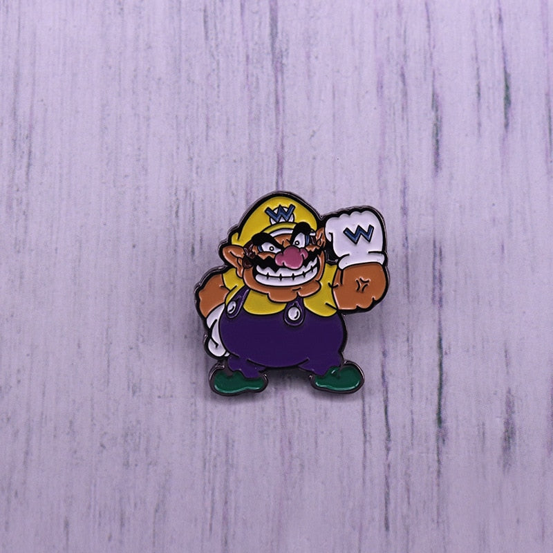 Angry Cartoon Brooch Retro 90s Video Game Badge Fan Fan Accessories Pin