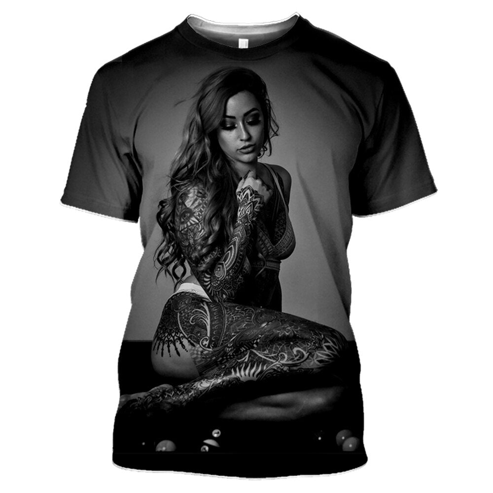 Unisex 3D Printed t shirt Men Women Sexy goddess Harajuku T Shirts men Fashion Casual Streetwear Hip hop O-neck T-Shirt Clothing