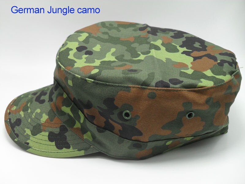 58/59/60cm Army Camouflage Military Hats Shako High Quality Thickened Soldier Cap Workout Camping Hunting Hat KS02