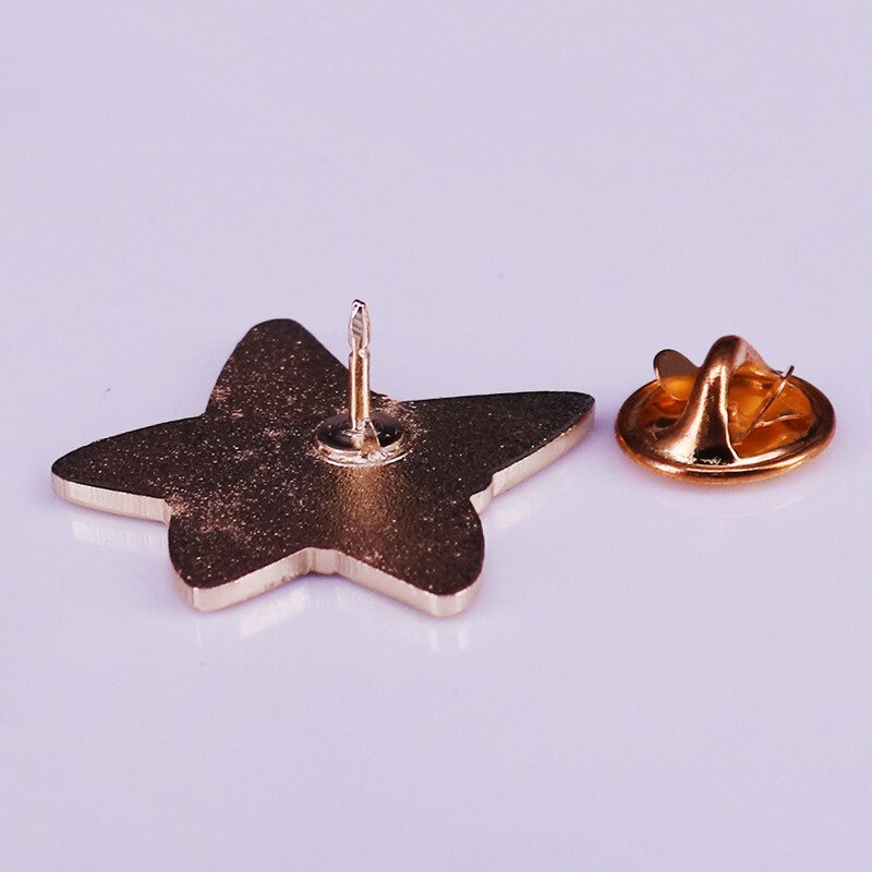 Beautiful gems starfish badge game brooch