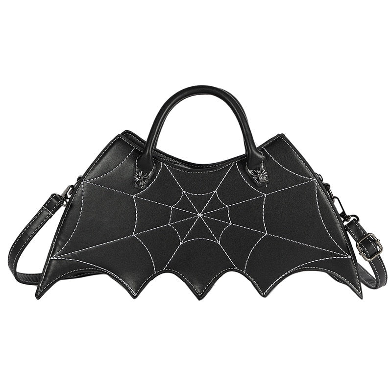 Spider Web Shapes Bags For Women 2021 New Funny Handbags Ladies Punk Style Crossbody Purses Female Fashion Chains Messenger Flap