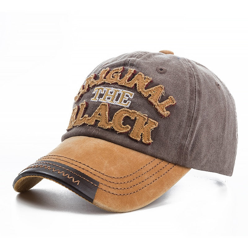 2021High Quality Wash Cotton Original Black Baseball Cap Snapback Hat For Men Women Gorras Casual Casquette Embroidery Dad Hat