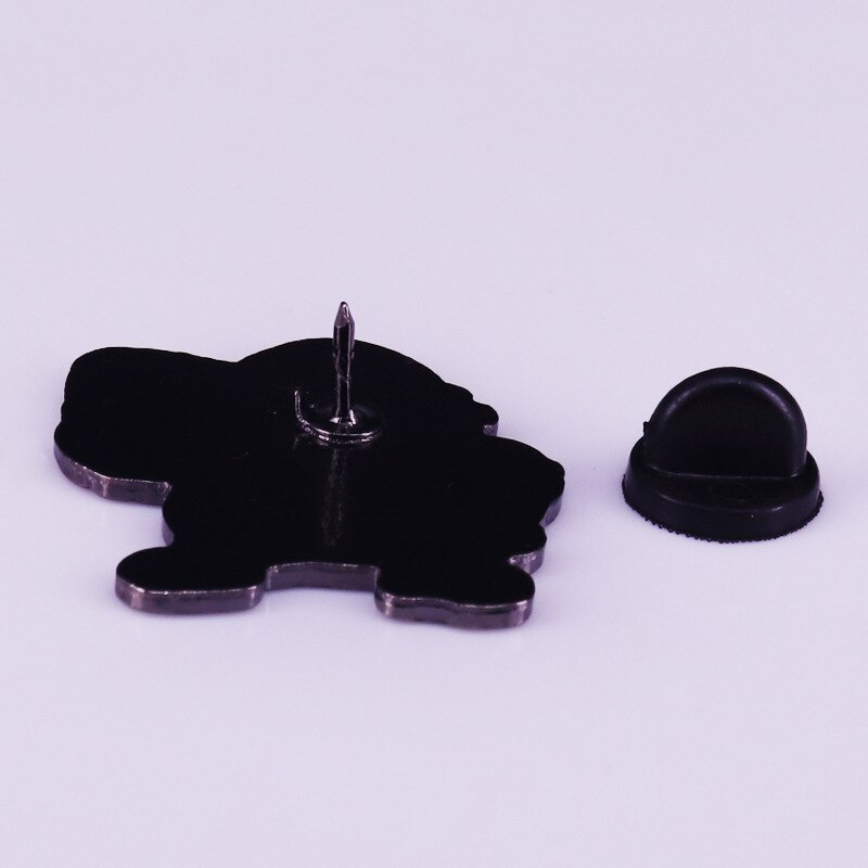 Angry Cartoon Brooch Retro 90s Video Game Badge Fan Fan Accessories Pin