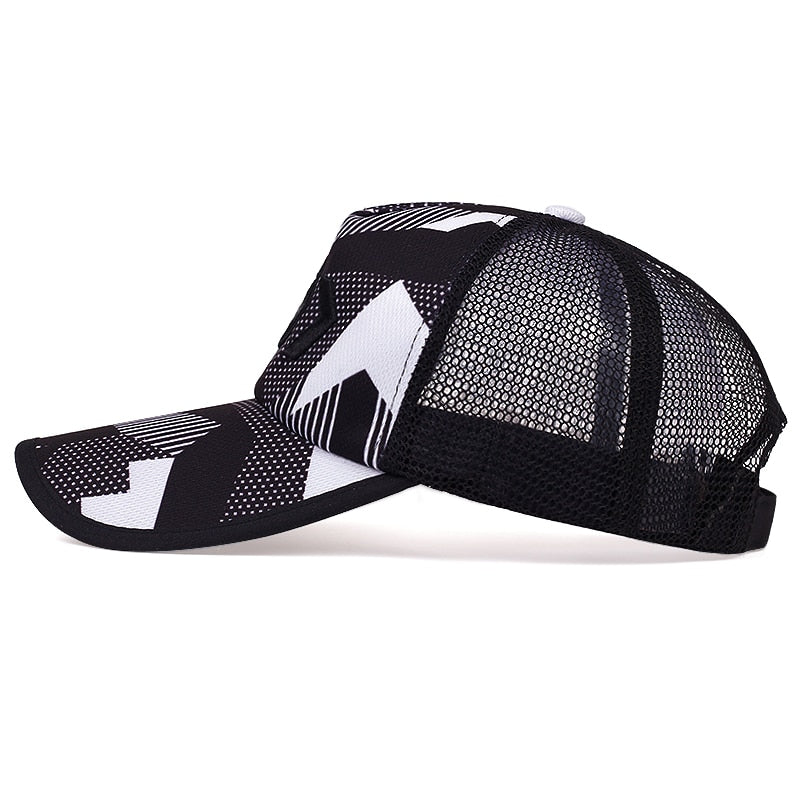 New Fashion Men basebal cap Hip hop tide hats summer outdoor sports mesh caps Personalized printing snapback Hats for Unisex