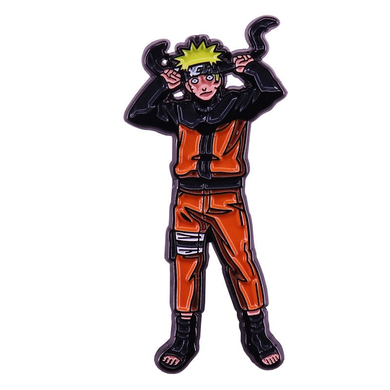 Cute swirl cartoon brooch Japanese anime character inspiration badge