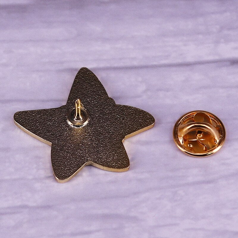 Beautiful glitter starfish brooch